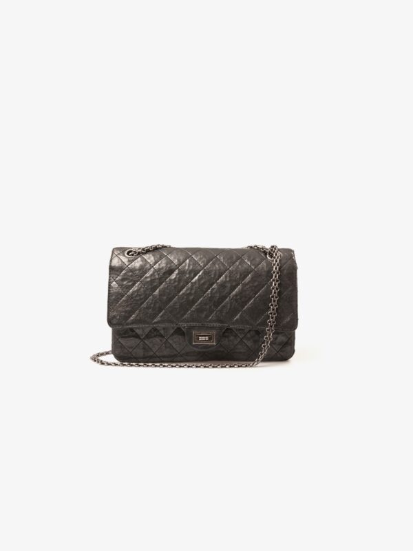 Buy Bag 2.55 Chanel hammered leather color black