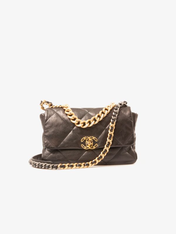 Acheter Sac 19 Chanel cuir noir