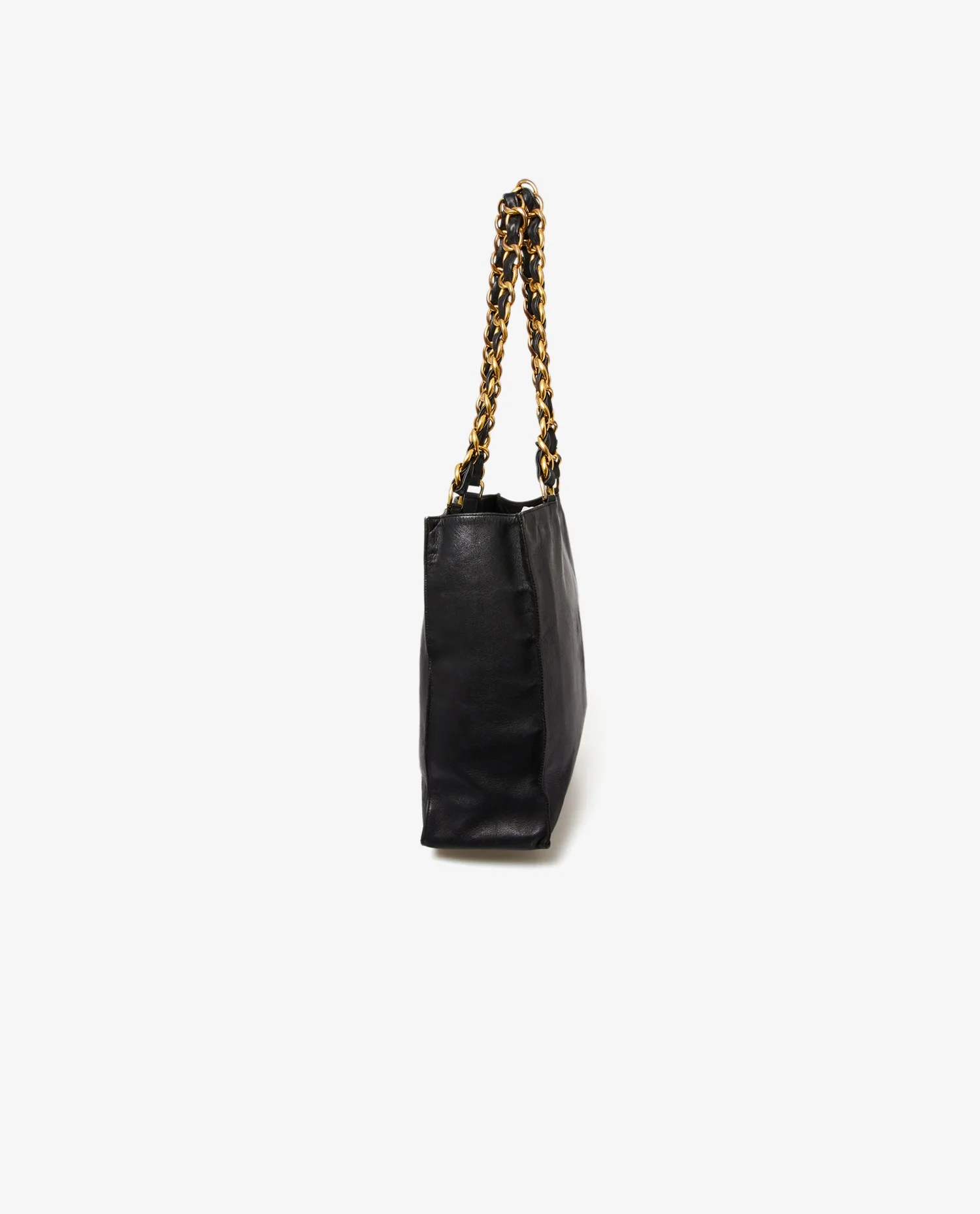 Cabas Chanel cuir noir vintage 90' - Photo 3