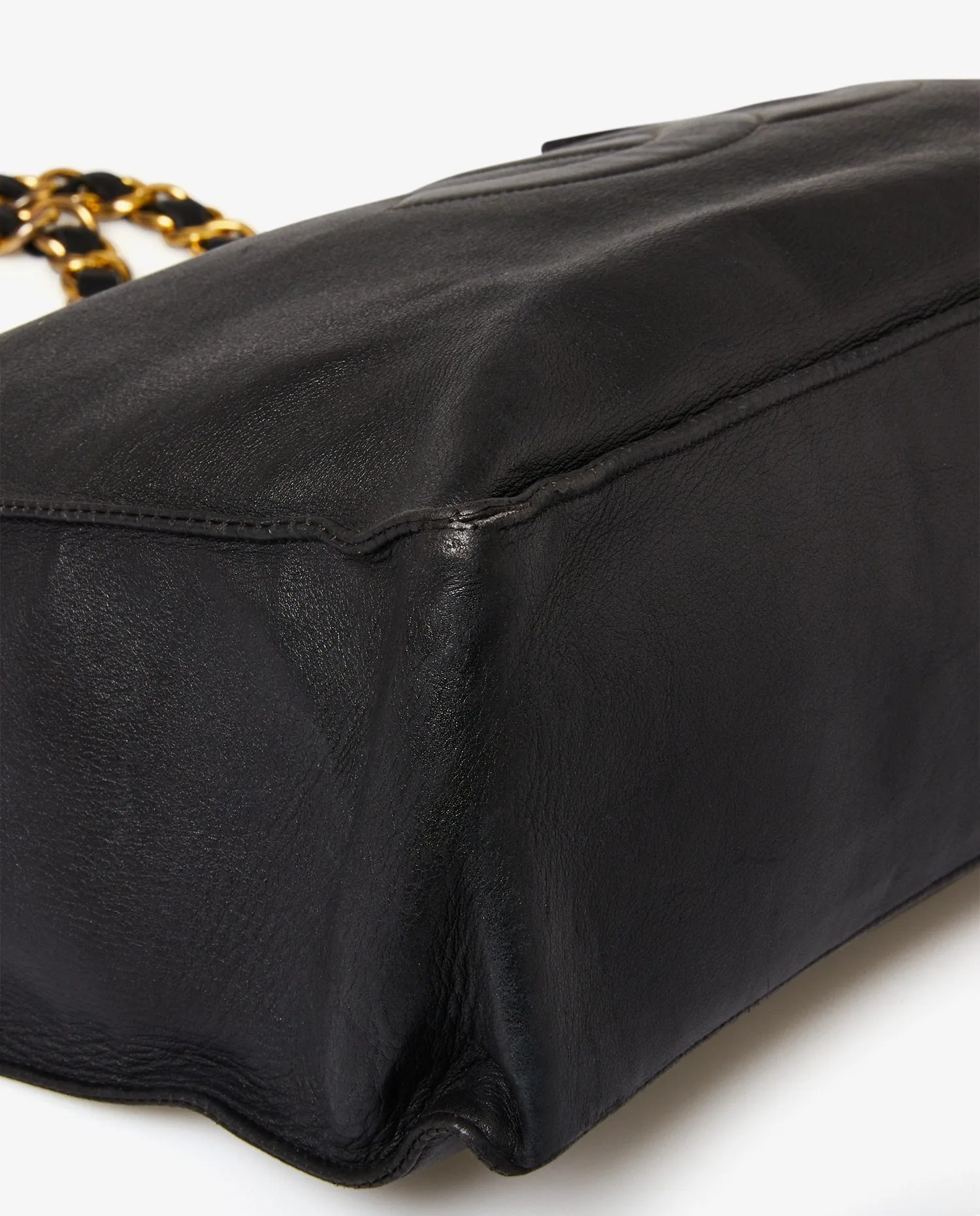 Cabas Chanel cuir noir vintage 90' - Photo 5