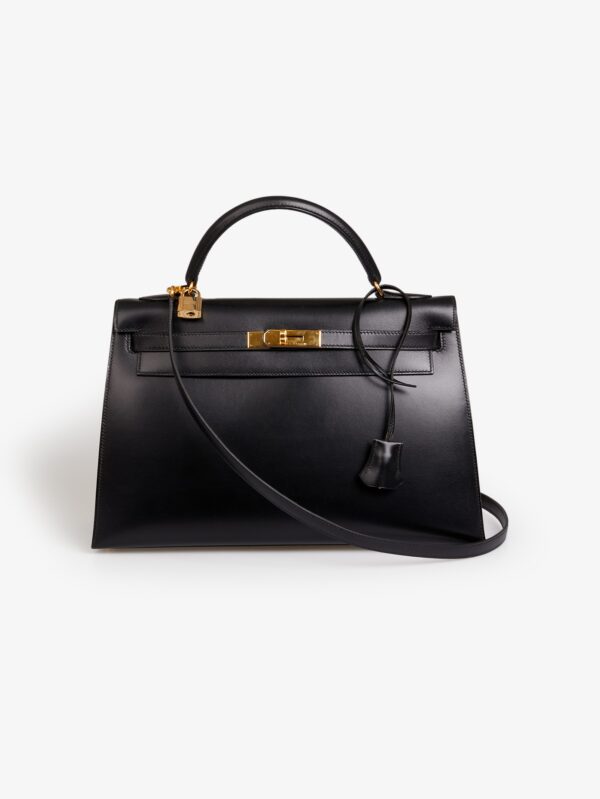 Acheter sac Kelly 32 sellier Hermès box noir