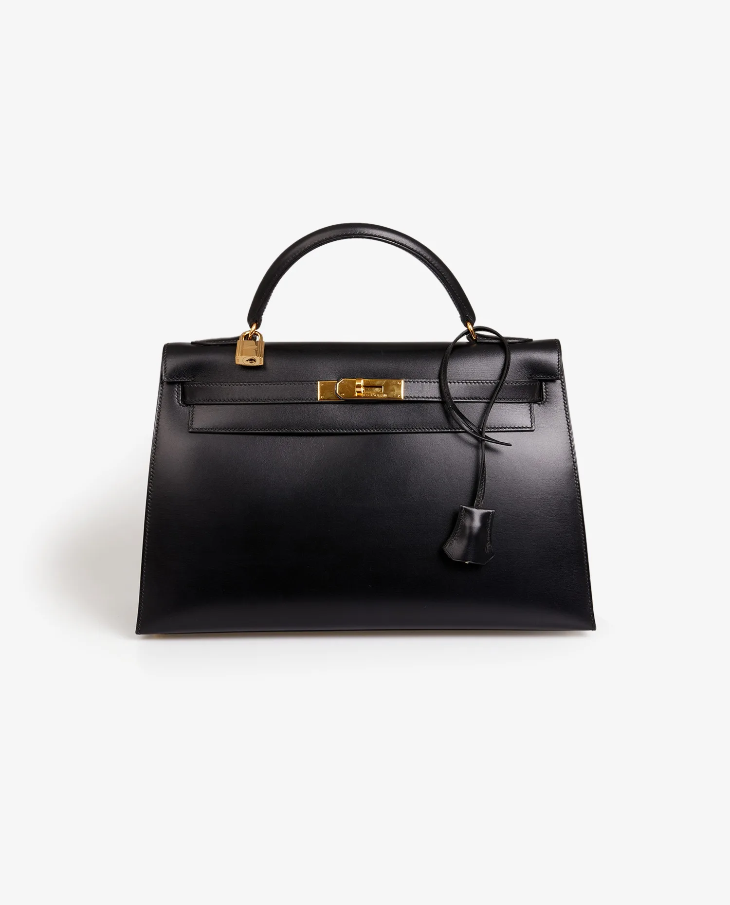 Kelly 32 sellier Hermès box noir - Photo 14