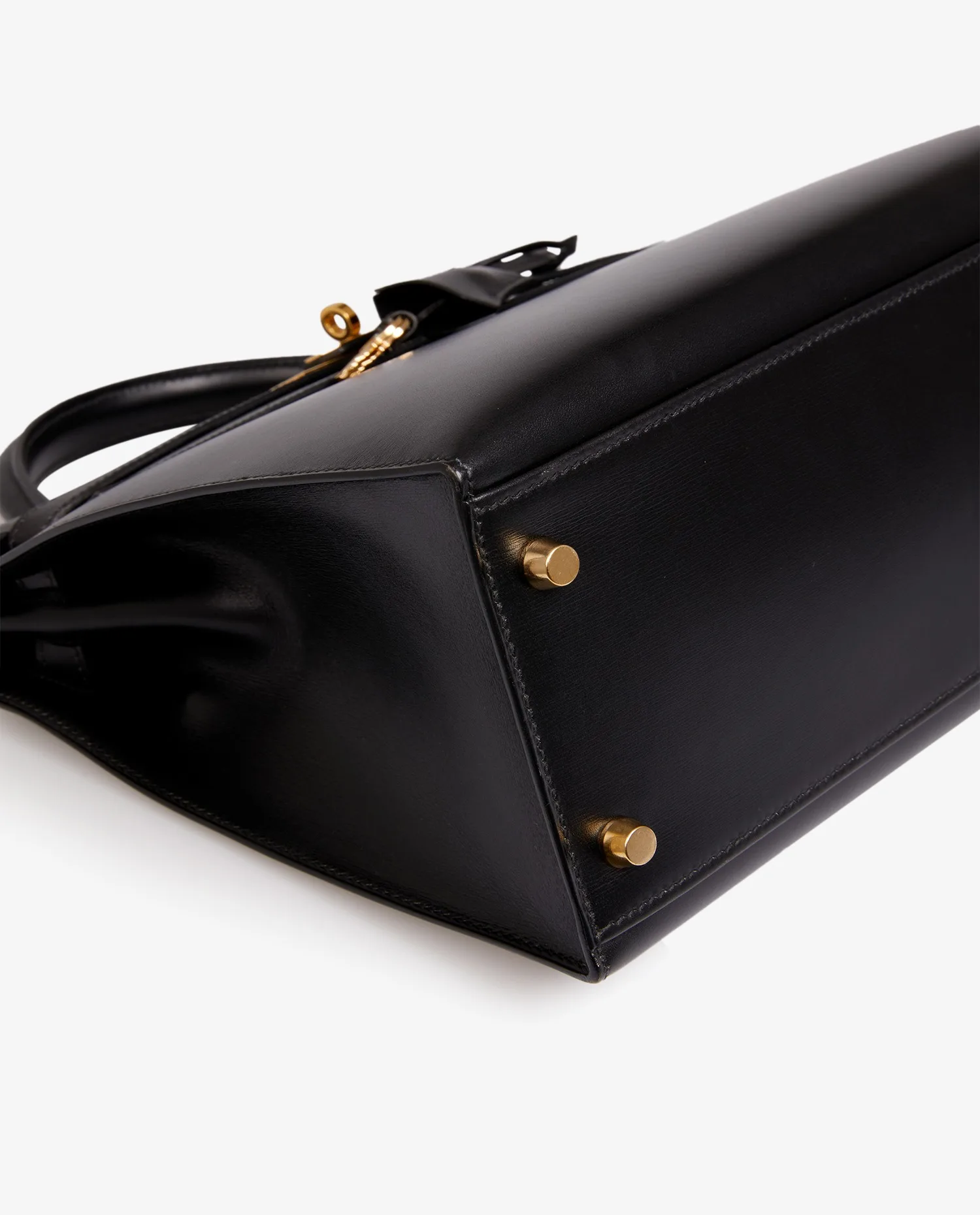 Kelly 32 sellier Hermès box noir - Photo 6