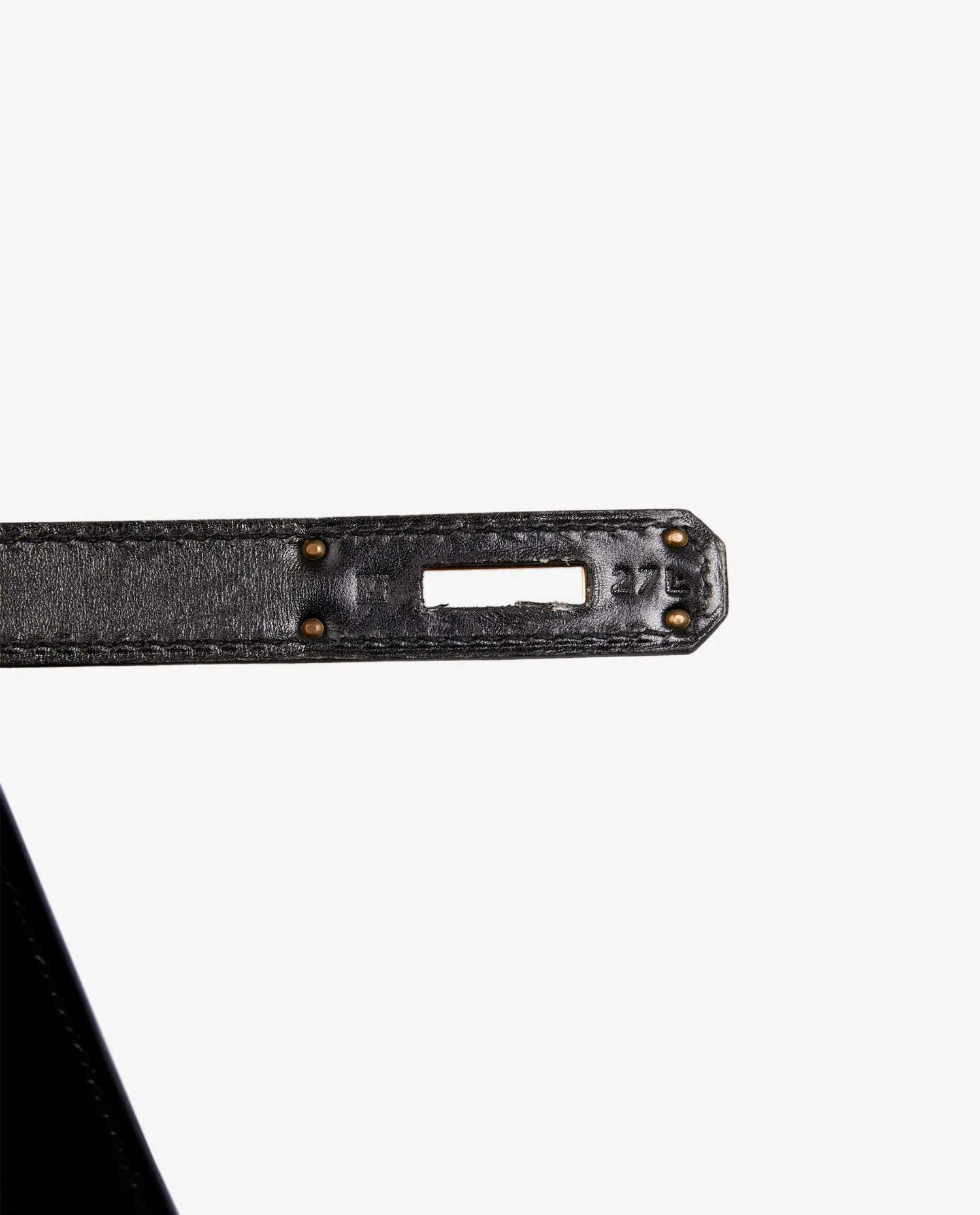 Kelly II 32 Hermès sellier box noir - Photo 12