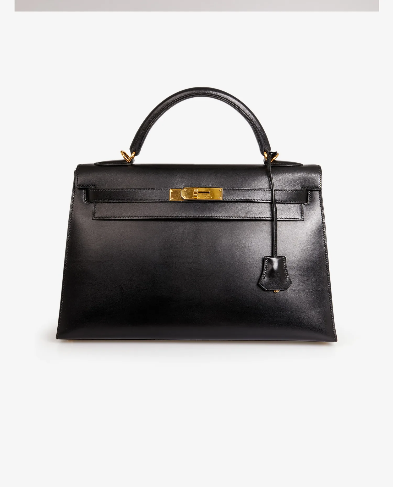 Kelly II 32 Hermès sellier box noir - Photo 13