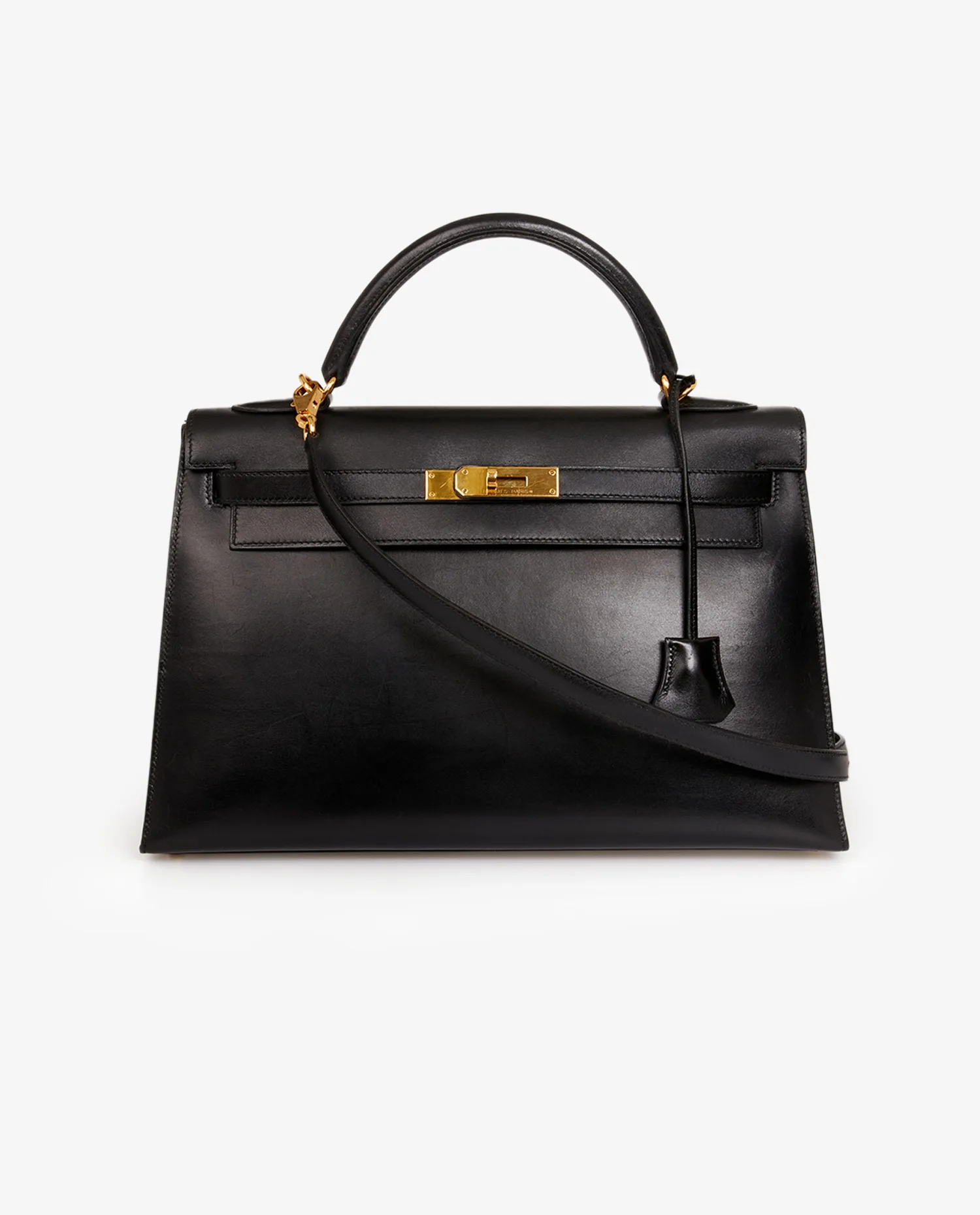Acheter Sac Kelly II 32 Hermès sellier box noir