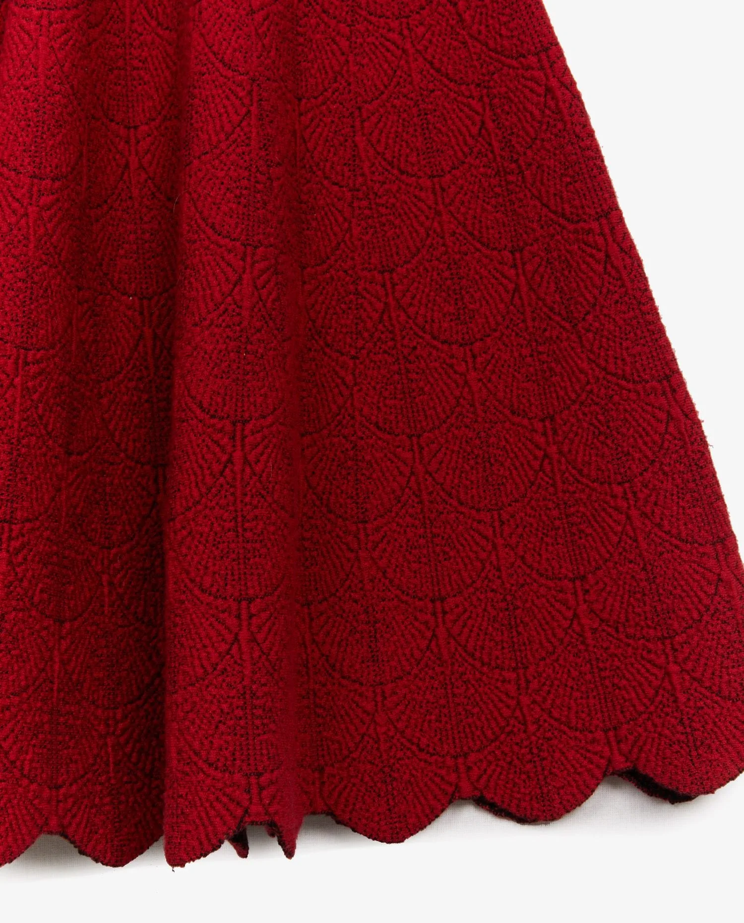 Robe Alaia rouge - Photo 4