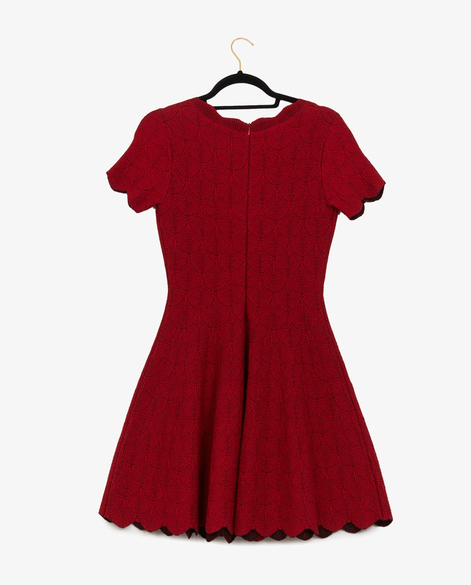 Robe Alaia rouge - Photo 2
