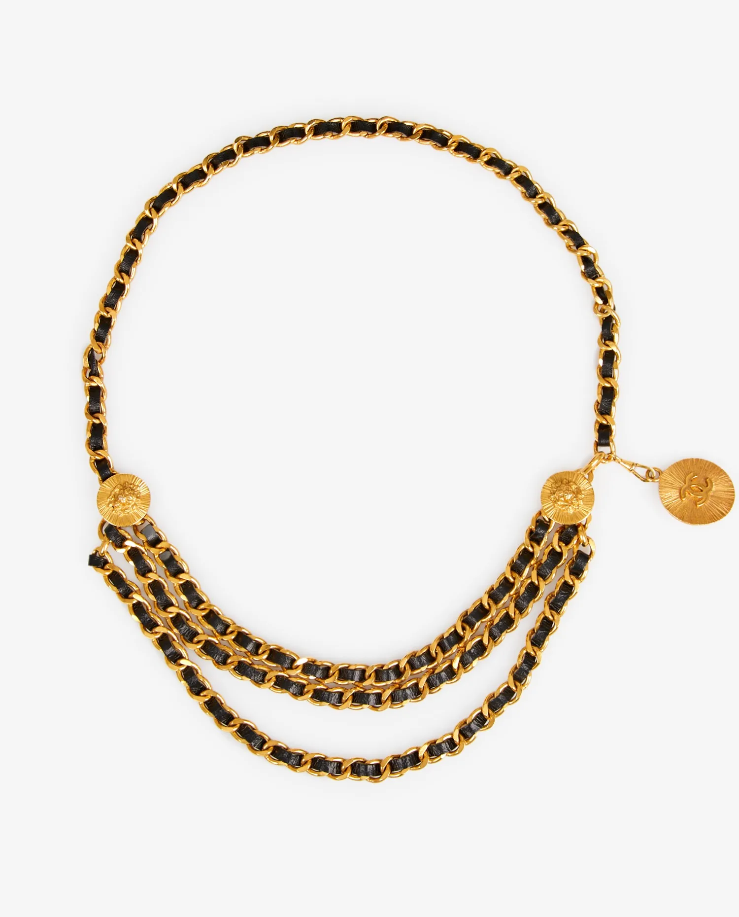 Ceinture Chanel vintage triple rangs - Photo 1