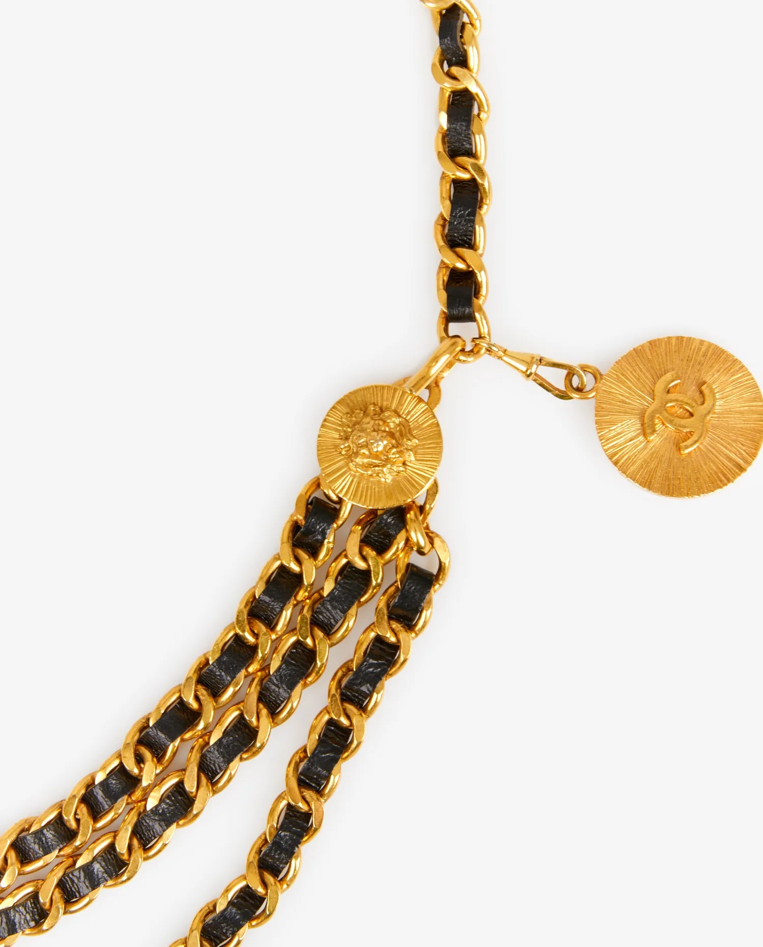 Ceinture Chanel vintage triple rangs - Photo 2