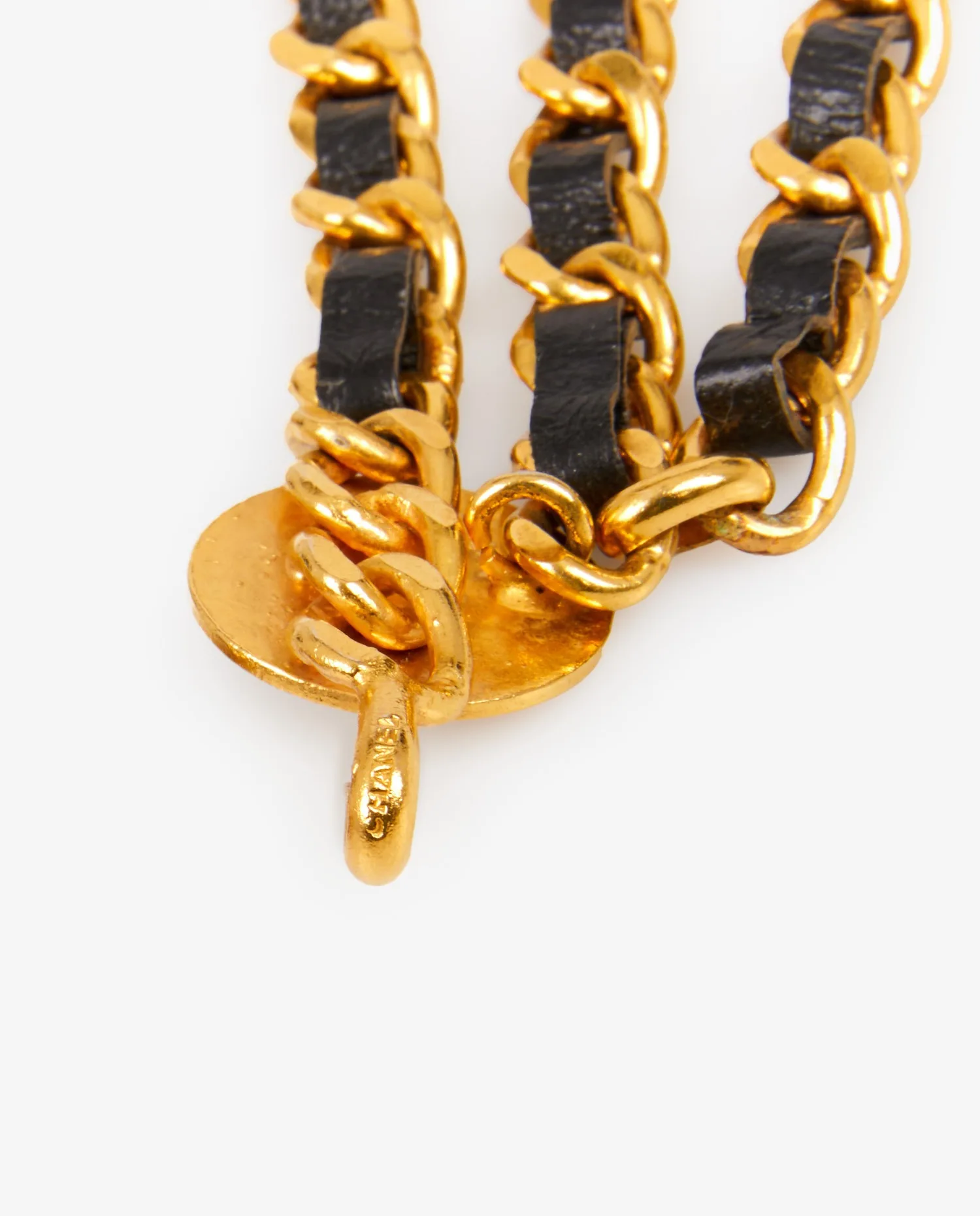 Ceinture Chanel vintage triple rangs - Photo 3