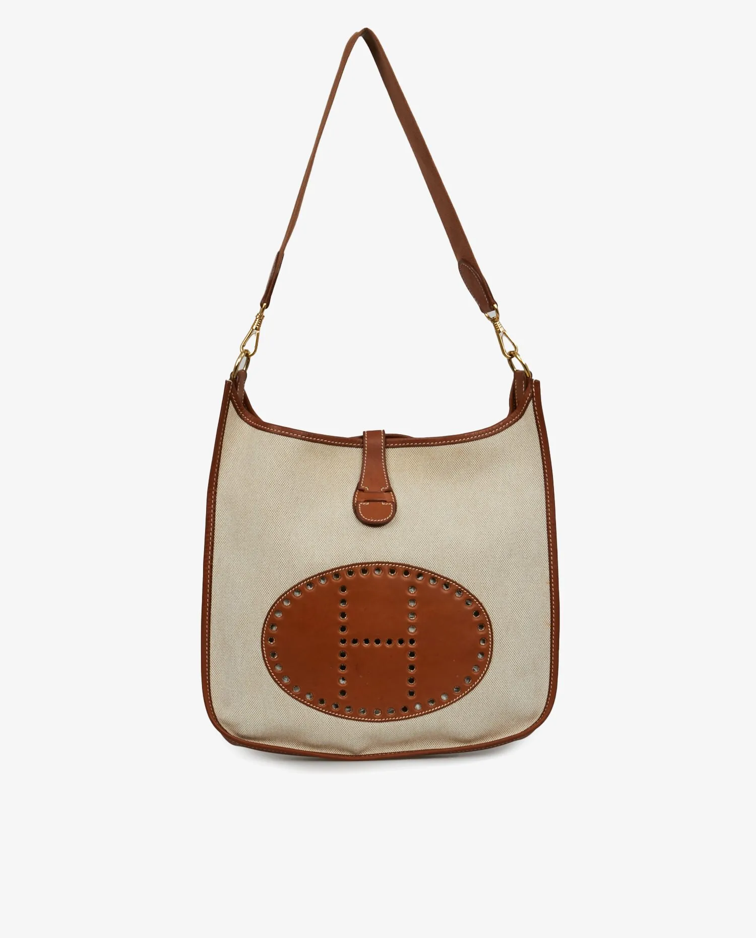 Evelyne Hermès canvas and leather bag - Photo 1