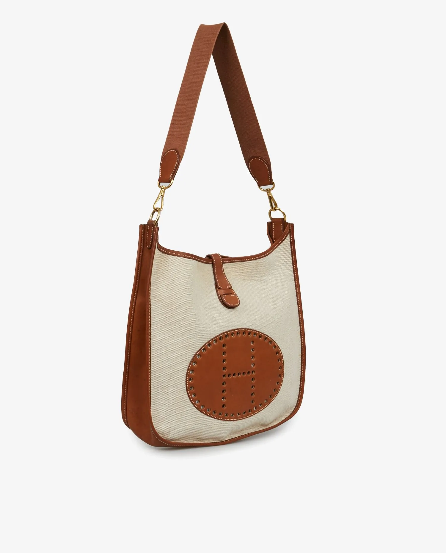 Evelyne Hermès canvas and leather bag - Photo 2