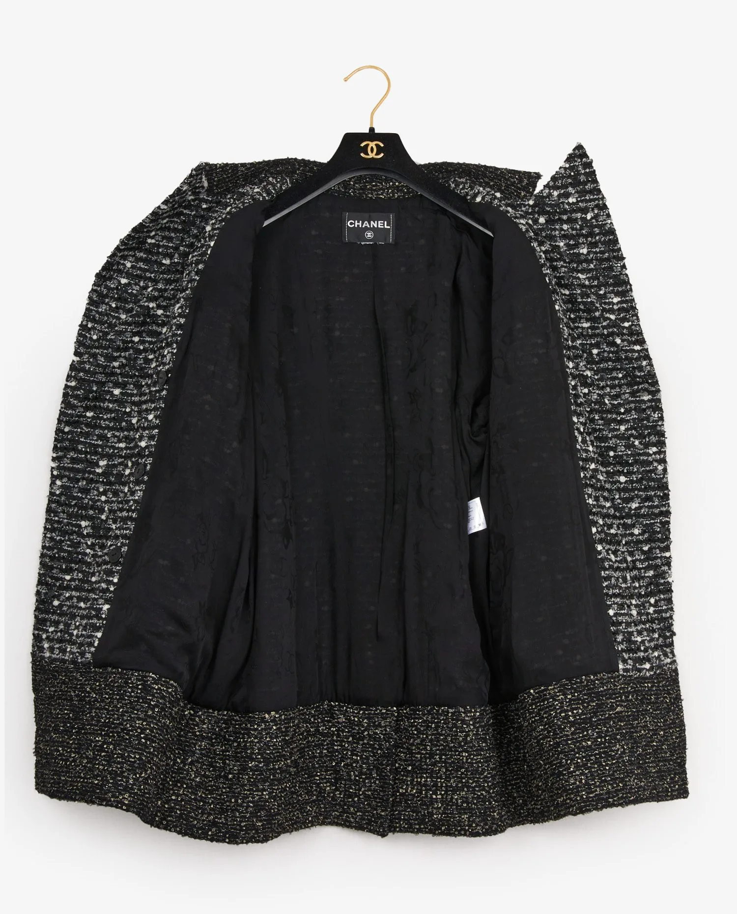 Veste longue Chanel tweed - Photo 3