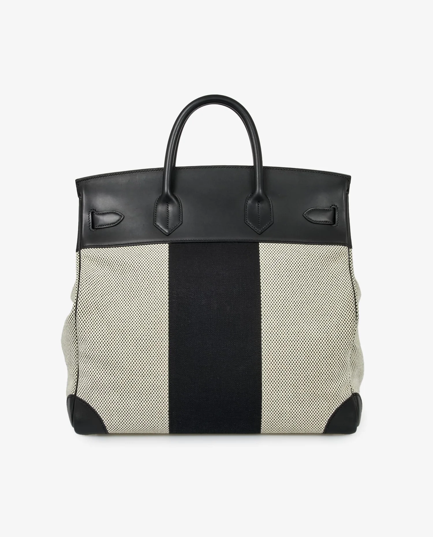 Hac 40 Hermès toile et cuir - Photo 4