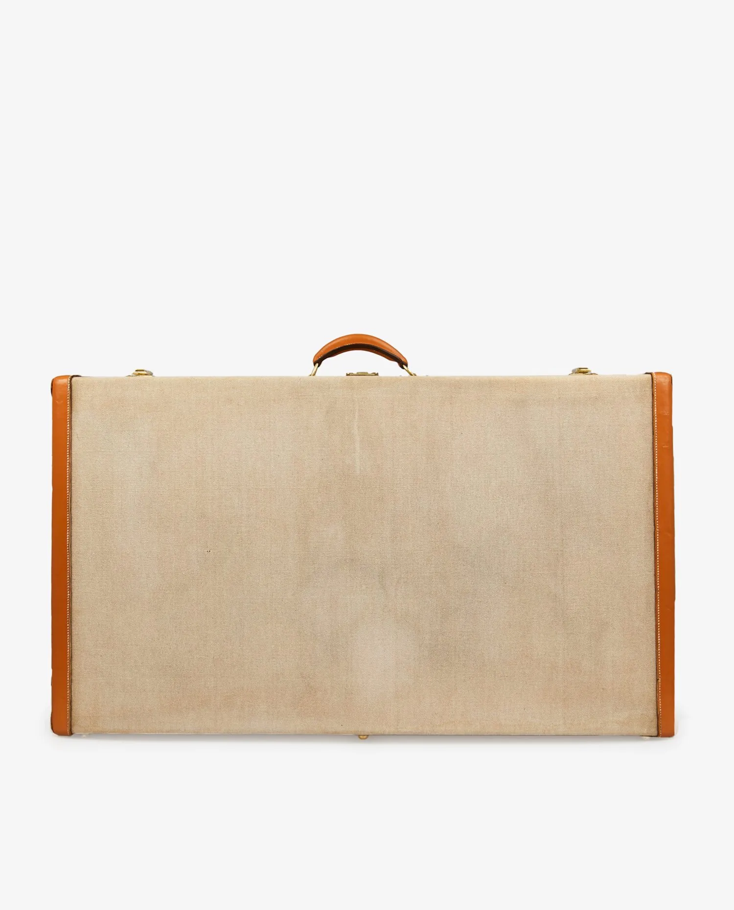 Valise Hermès toile et cuir vintage - Photo 7