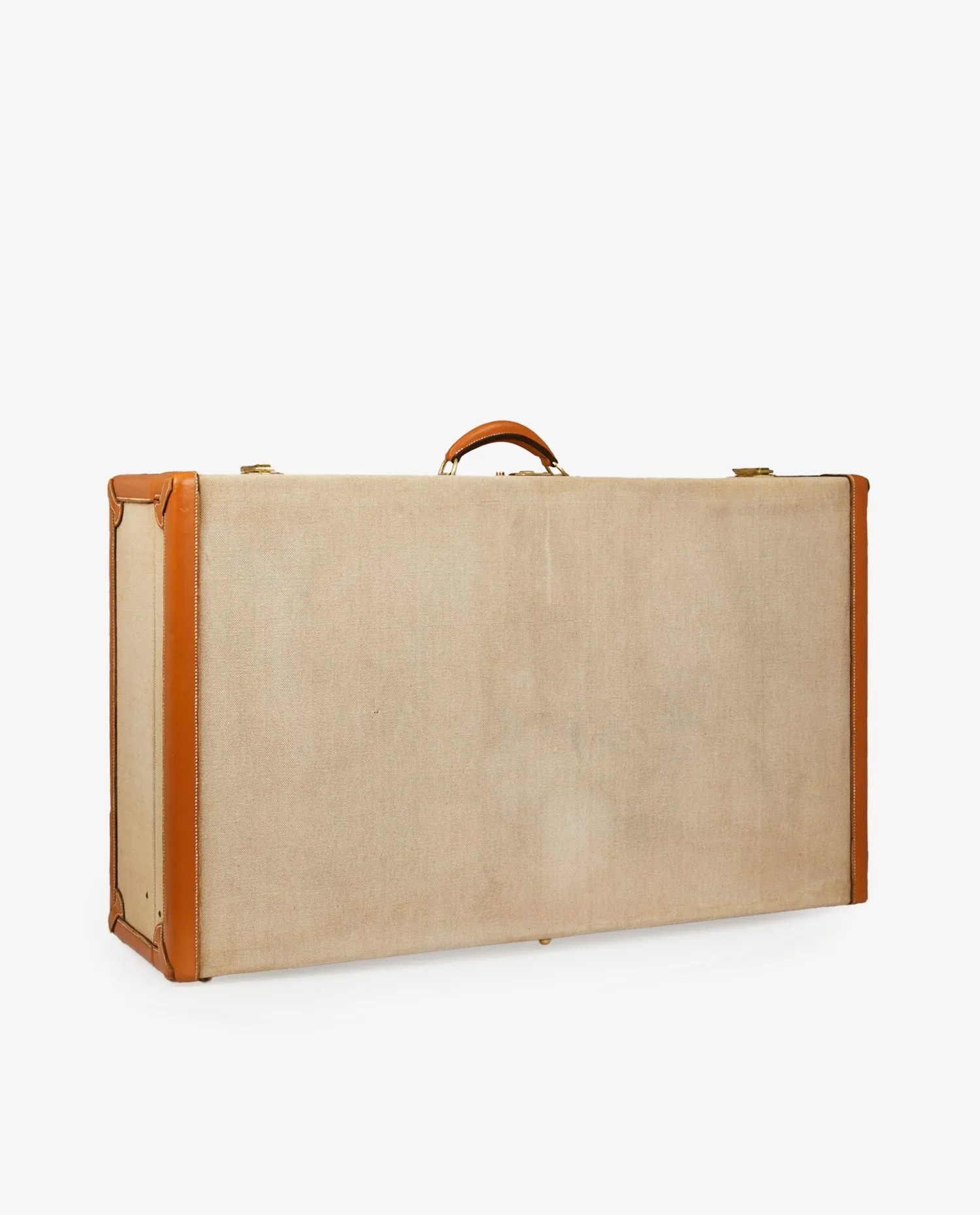 Valise Hermès toile et cuir vintage - Photo 5