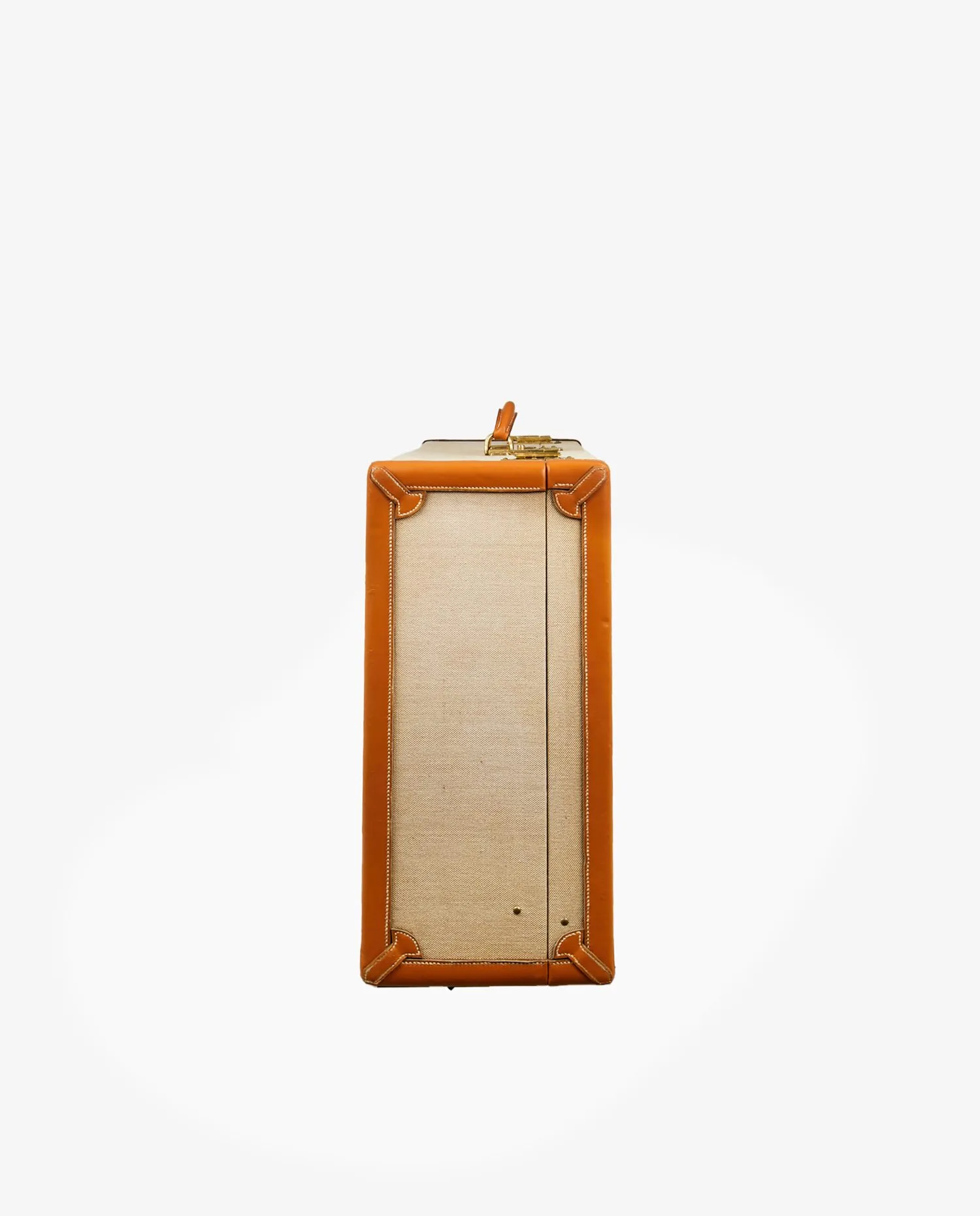 Valise Hermès toile et cuir vintage - Photo 6