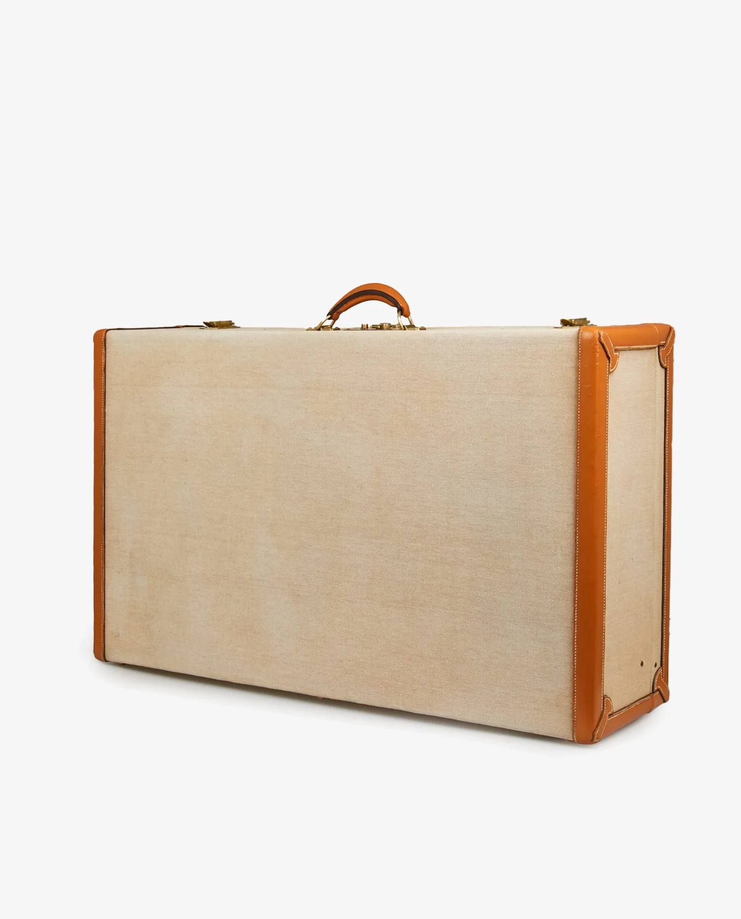 Valise Hermès toile et cuir vintage - Photo 3