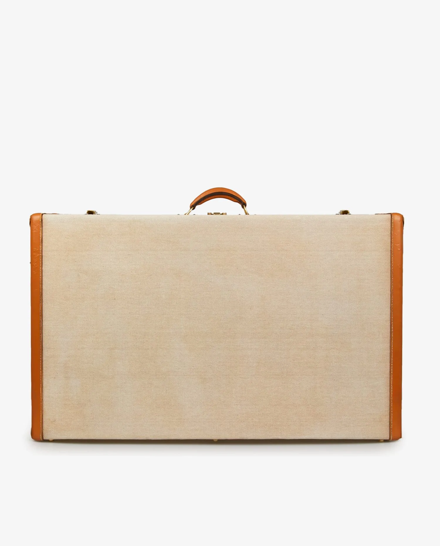 Valise Hermès toile et cuir vintage - Photo 4