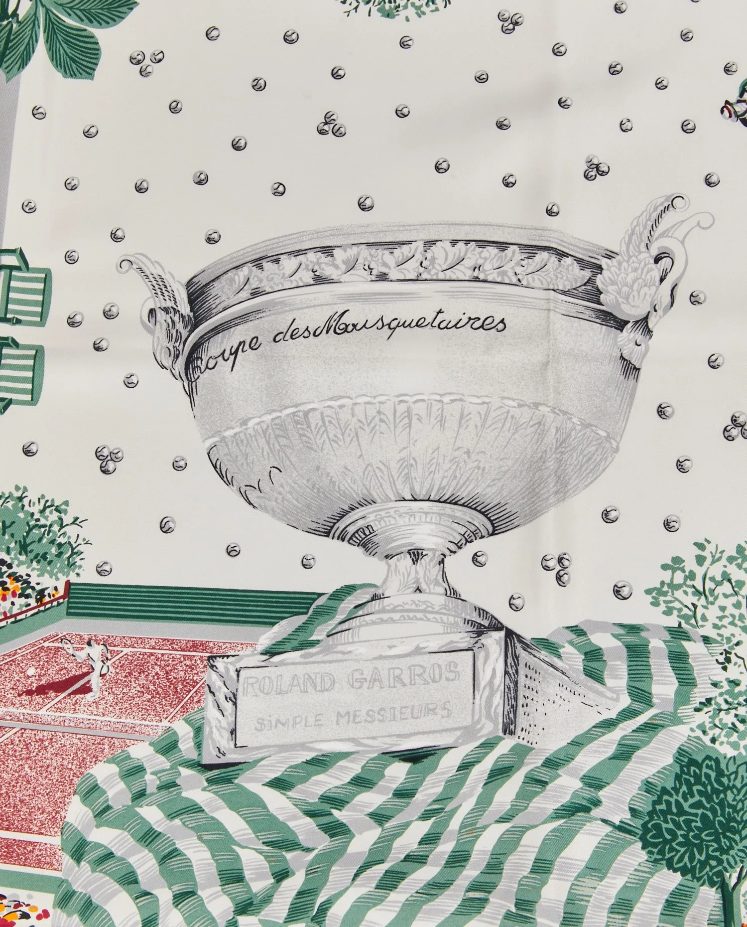 Carré soie "Roland Garros" - Photo 4