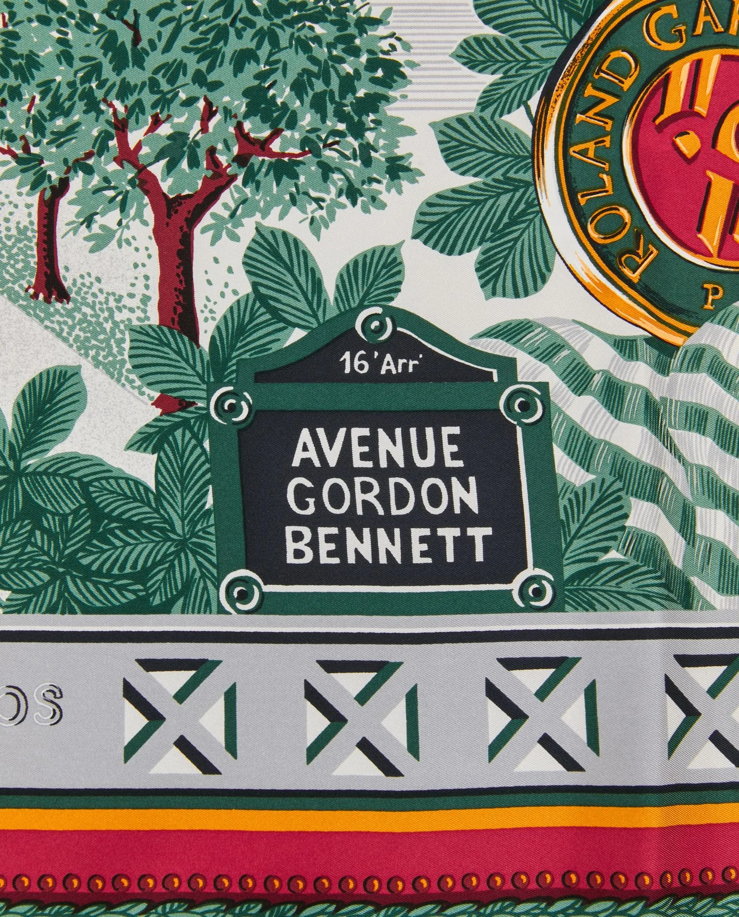 Carré soie "Roland Garros" - Photo 2