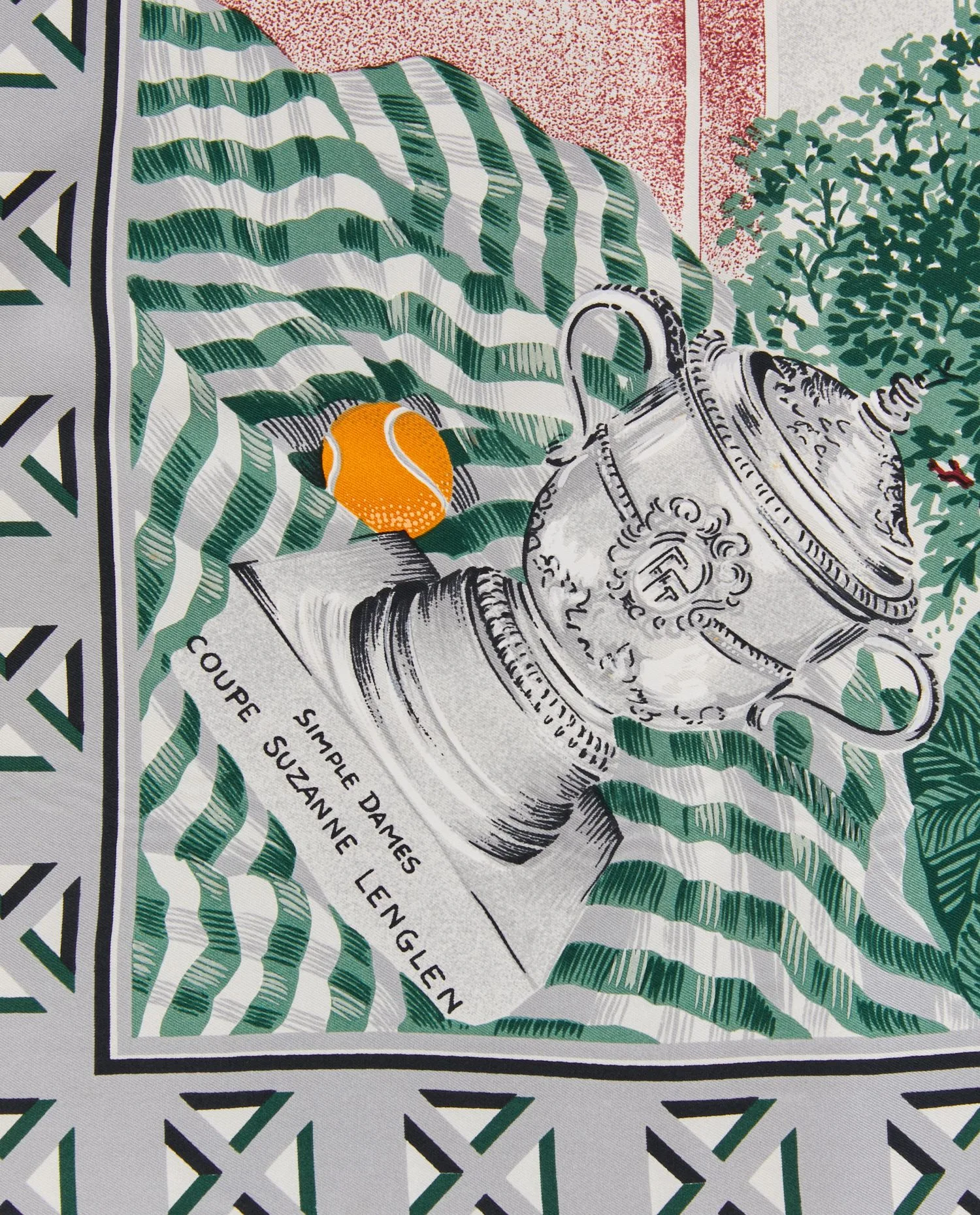 Carré soie "Roland Garros" - Photo 6