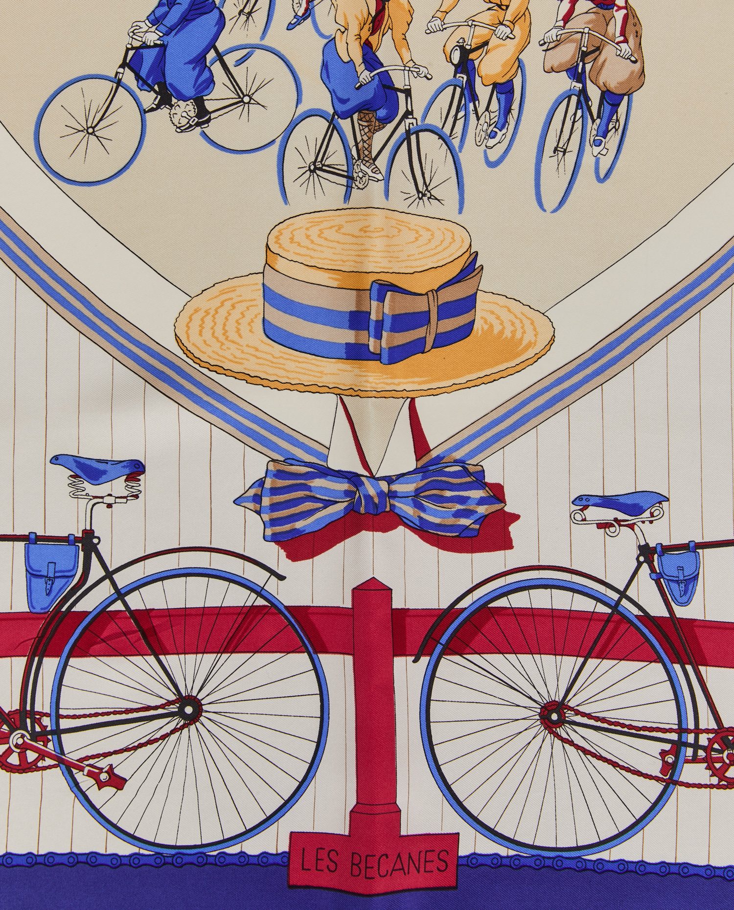 Carré Hermès soie " Les Bécanes" - Image 4