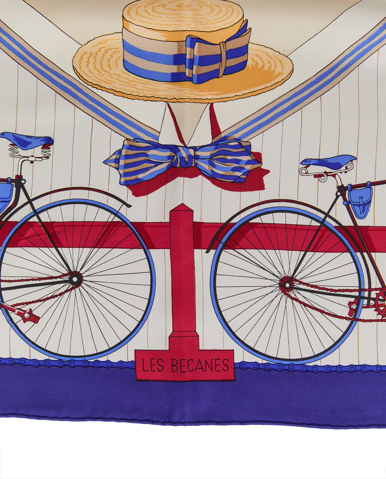 Carré Hermès soie " Les Bécanes" - Image 2