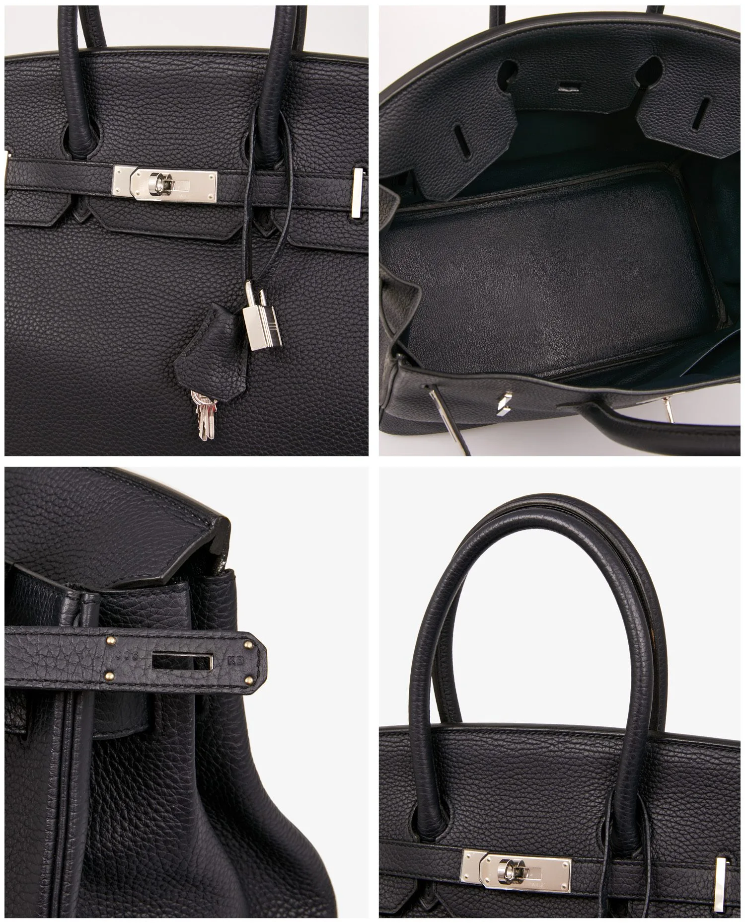 Birkin 35 Hermès togo navy blue - Photo 8