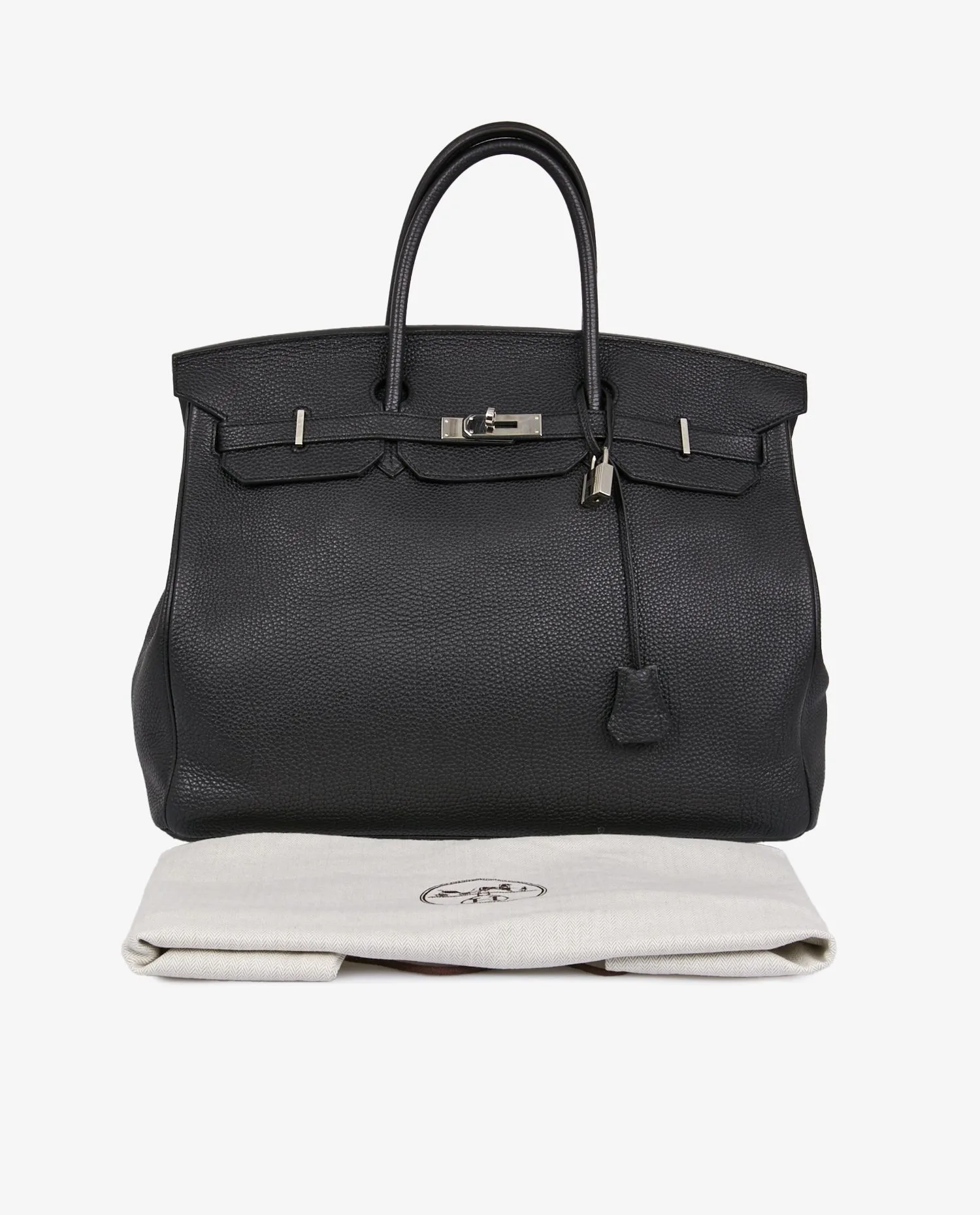 Birkin 40 Hermès togo noir palladium - Photo 7