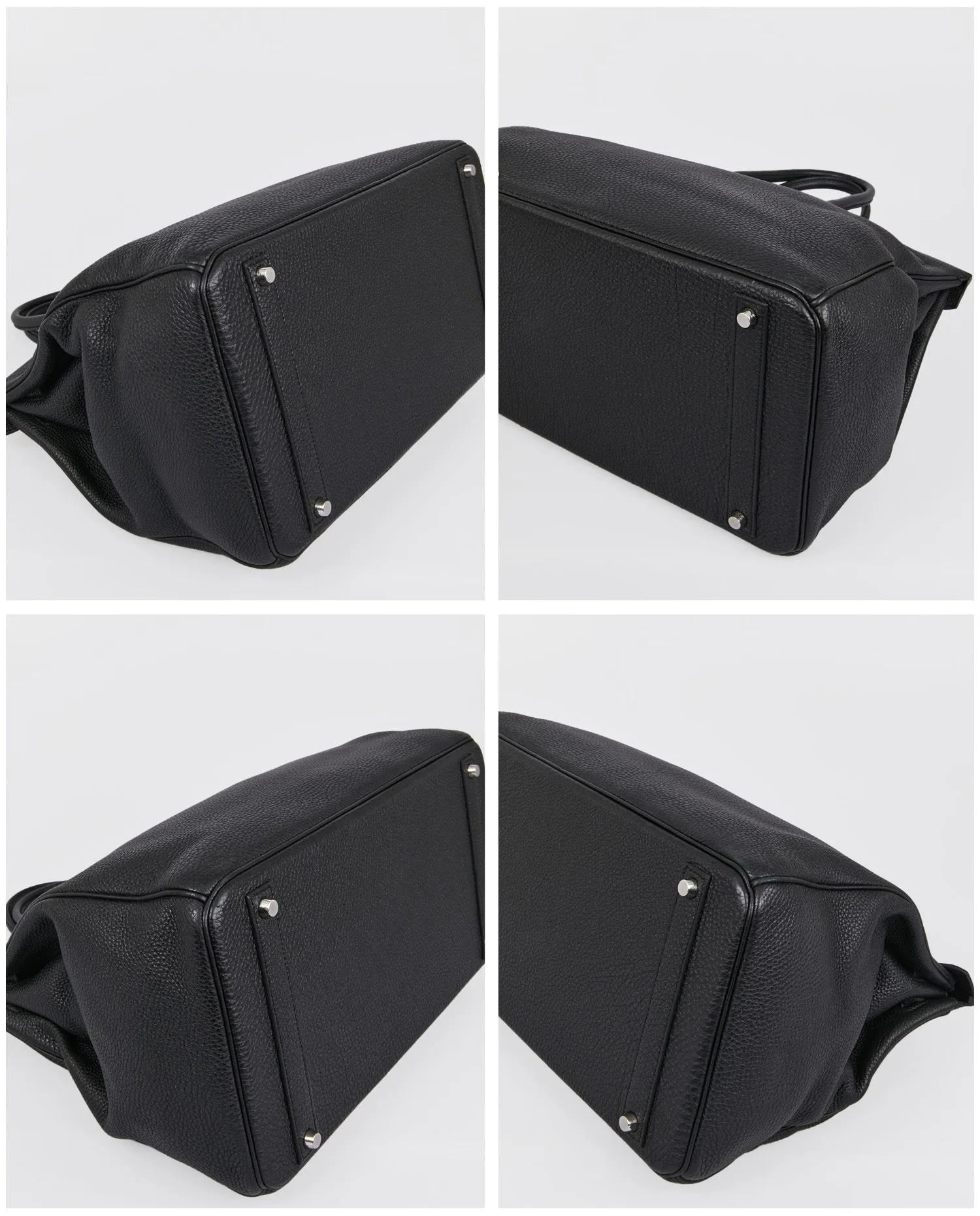 Birkin 40 Hermès togo noir palladium - Photo 6