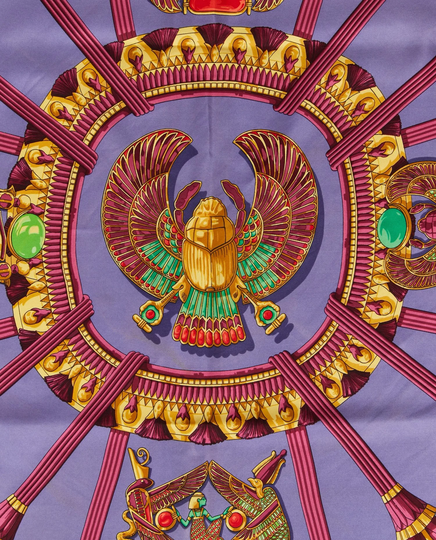 Scarabs and pectorals" Hermès silk square - Photo 3