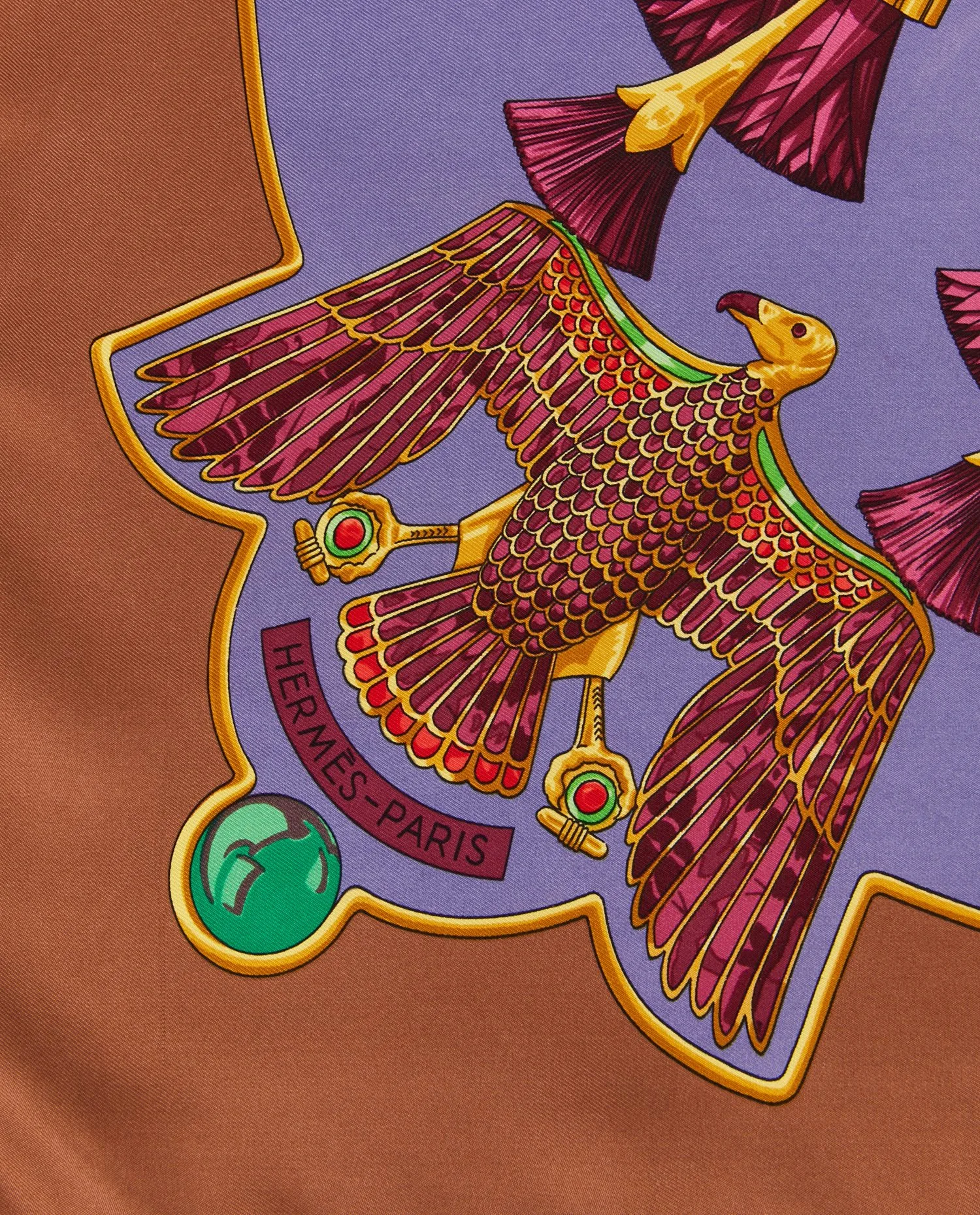 Scarabs and pectorals" Hermès silk square - Photo 4