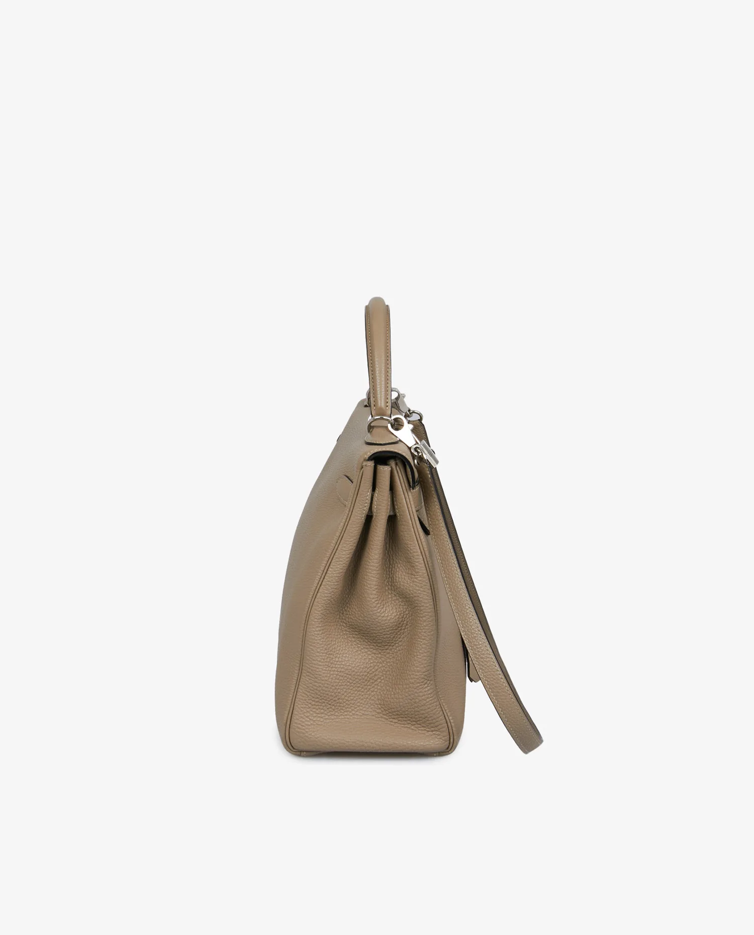 Sac Kelly II Hermès cuir togo Trench - Photo 3