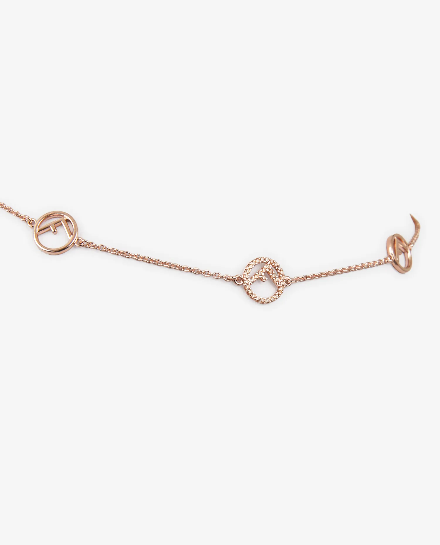 F is Fendi rose gold necklace - Photo 3