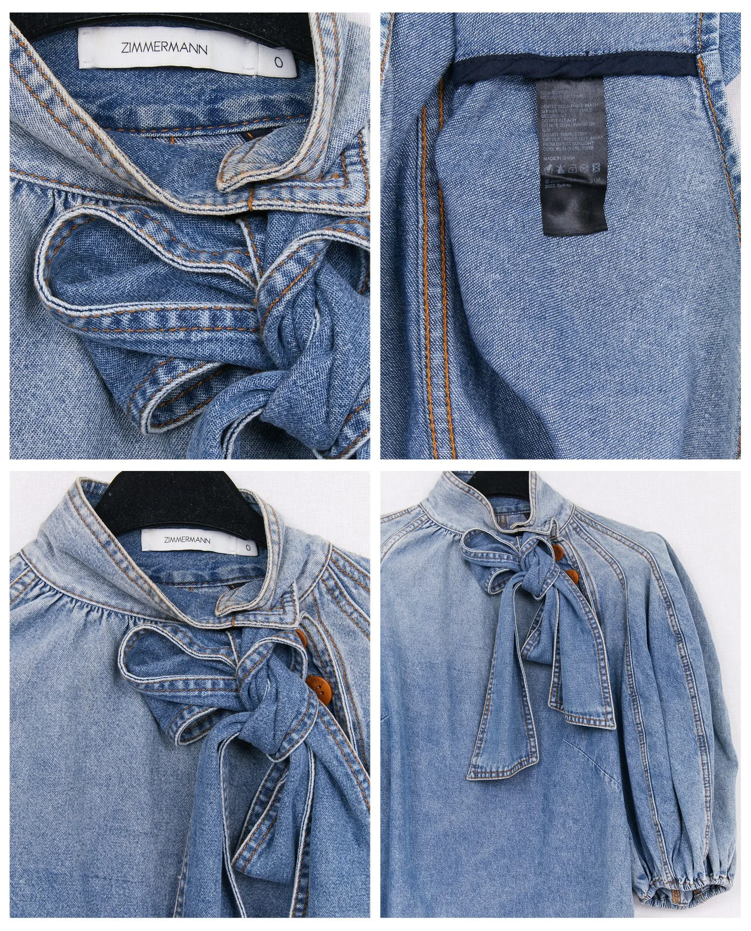 Zimmermann denim blue shirt - Image 3