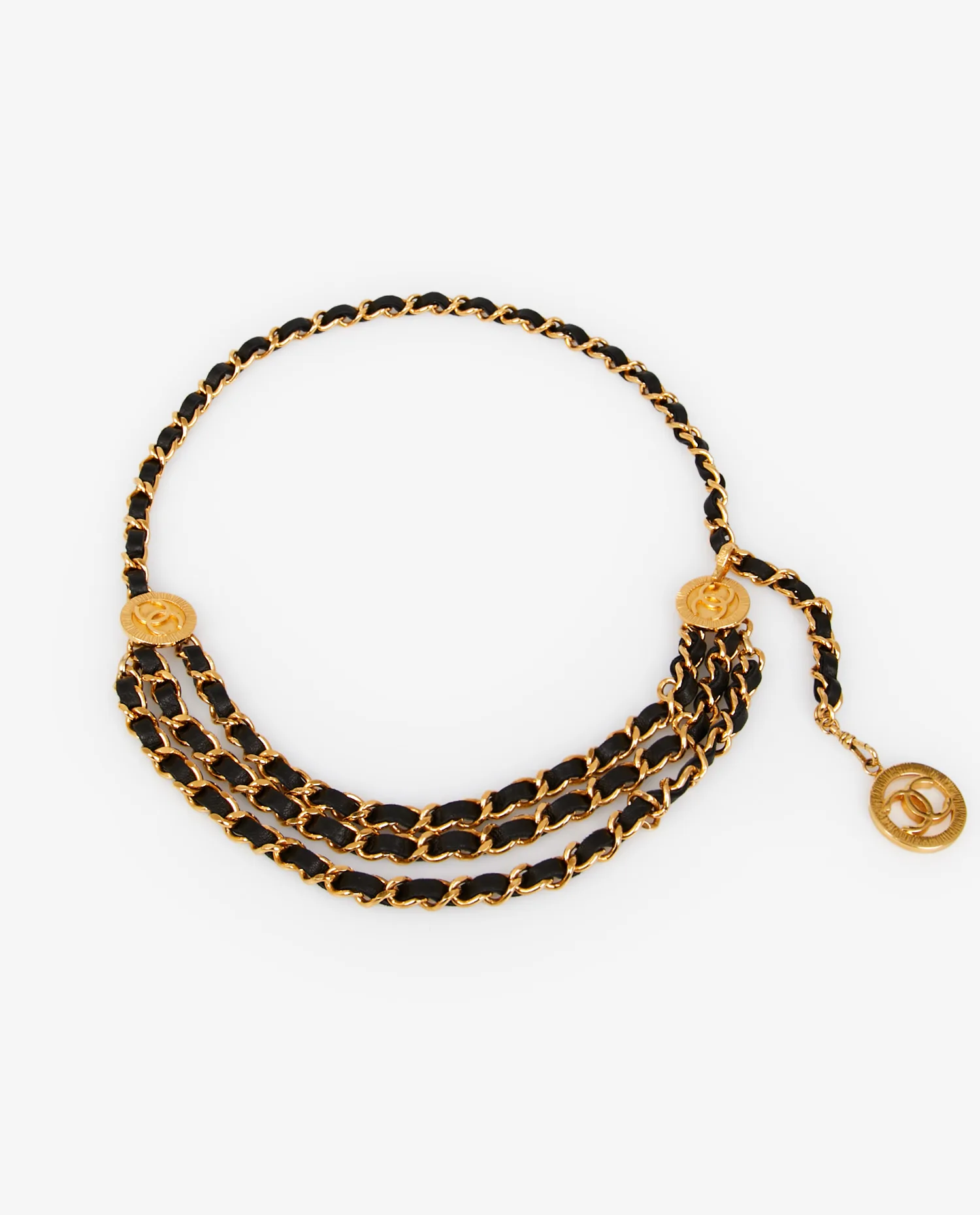 Vintage Chanel triple-row belt - Photo 1