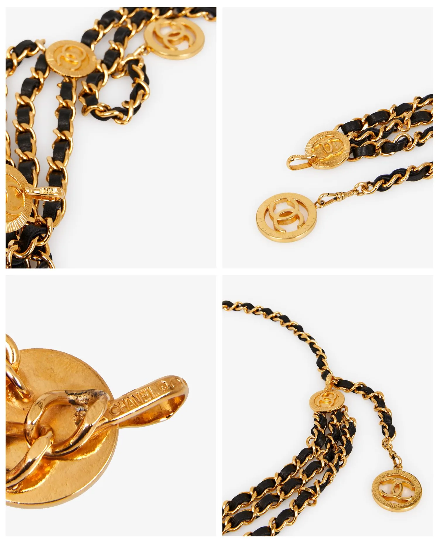 Vintage Chanel triple-row belt - Photo 2