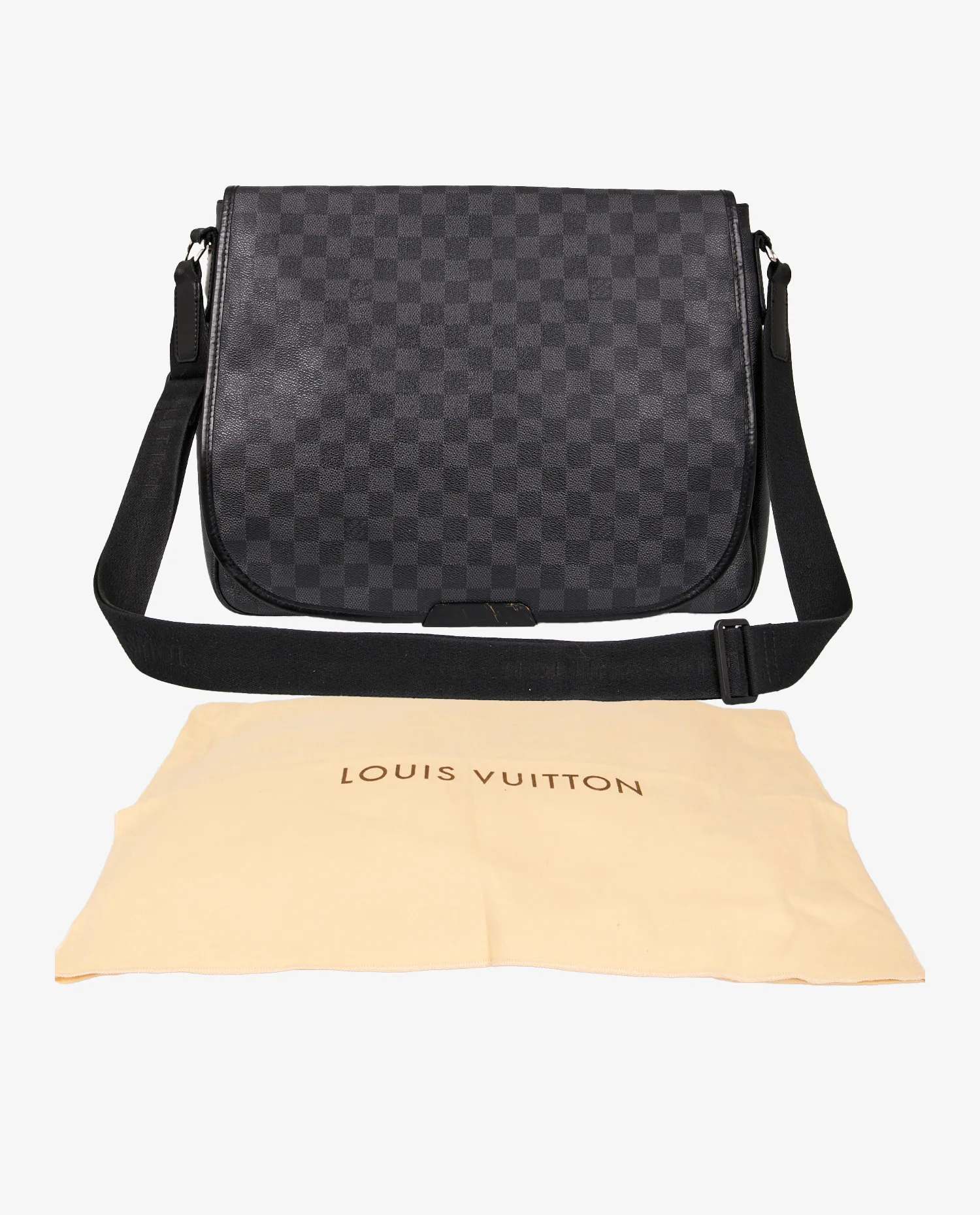 Sacoche Bastille Louis Vuitton toile Damier Graphite - Photo 7