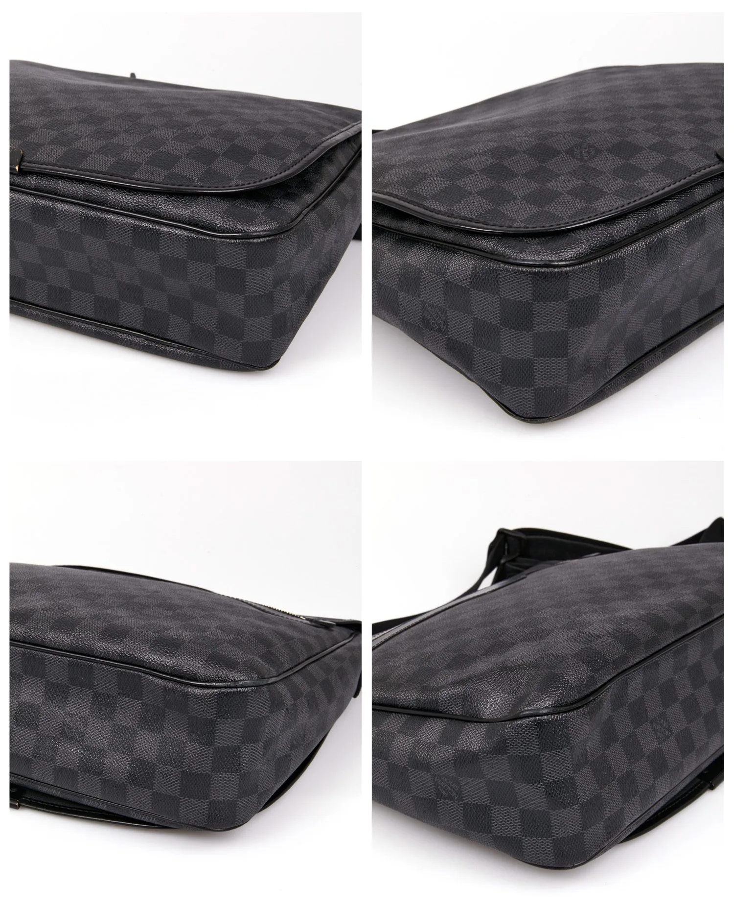 Sacoche Bastille Louis Vuitton toile Damier Graphite - Photo 6