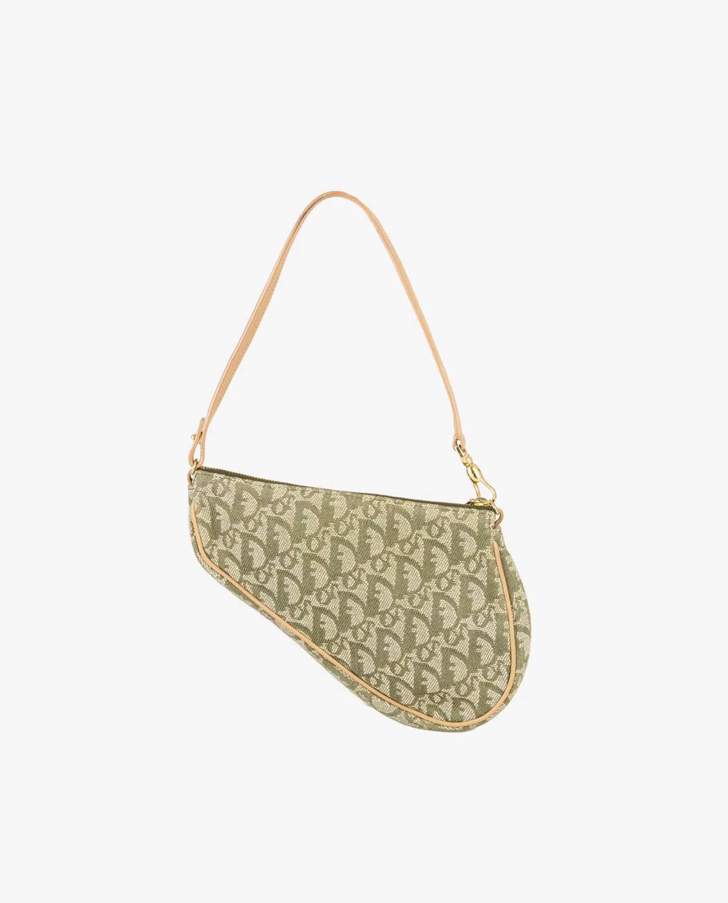 Mini Saddle Dior vintage Monogram vert - Photo 4