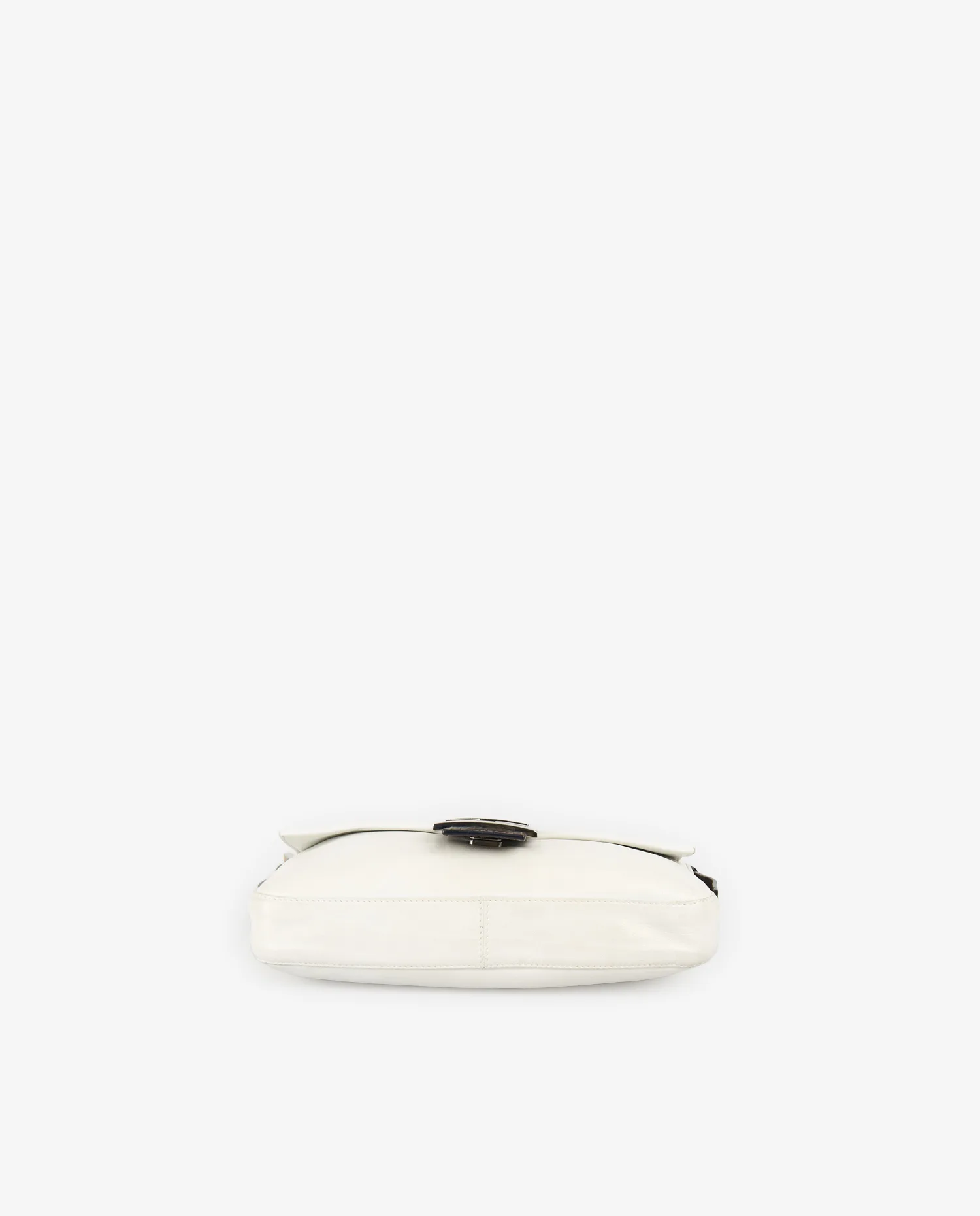 Sac Baguette Fendi vintage cuir blanc - Photo 5