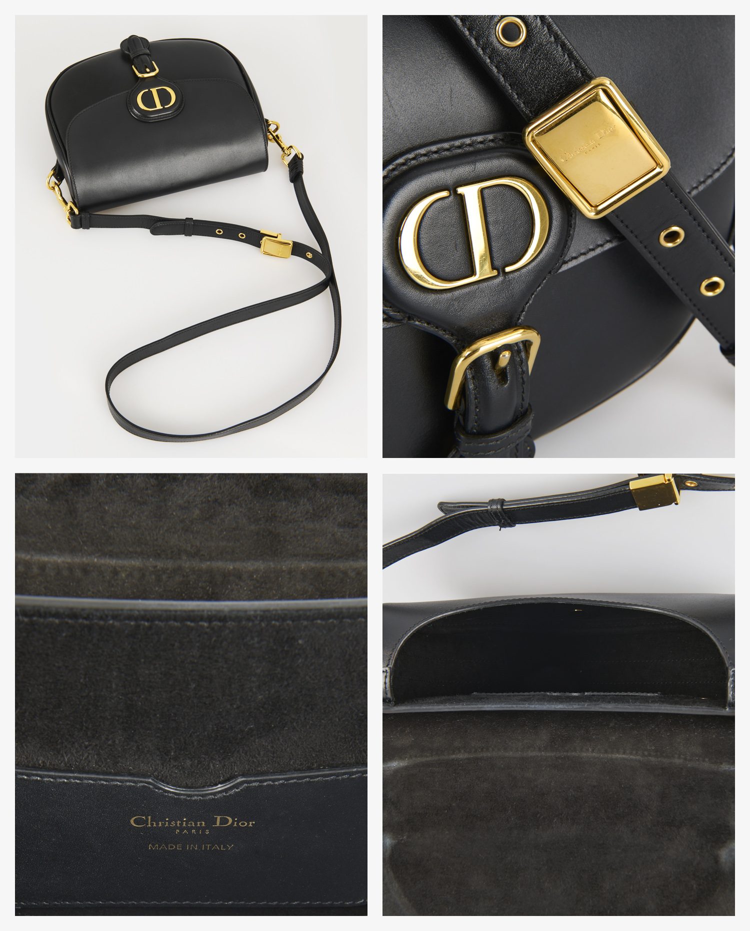 Sac Bobby Dior cuir box noir - Image 7