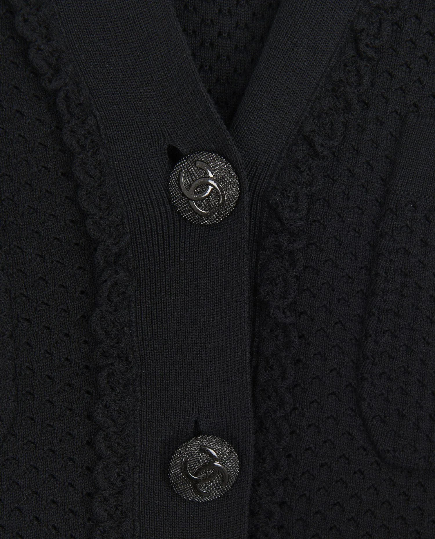 Gilet Chanel coton noir - Photo 5