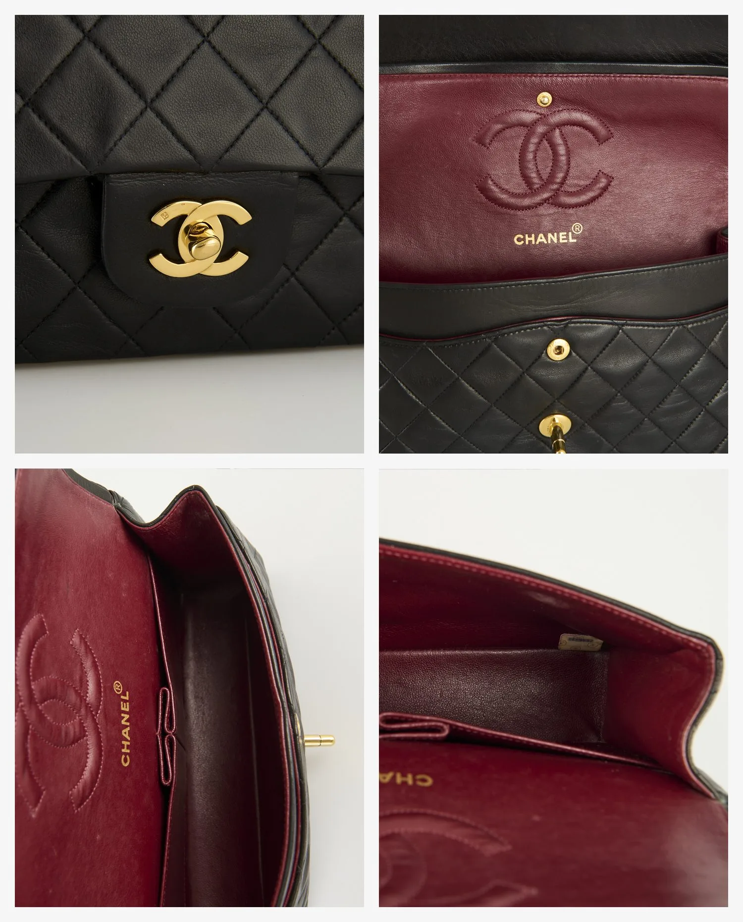 Sac vintage Classique 25cm Chanel noir - Photo 7