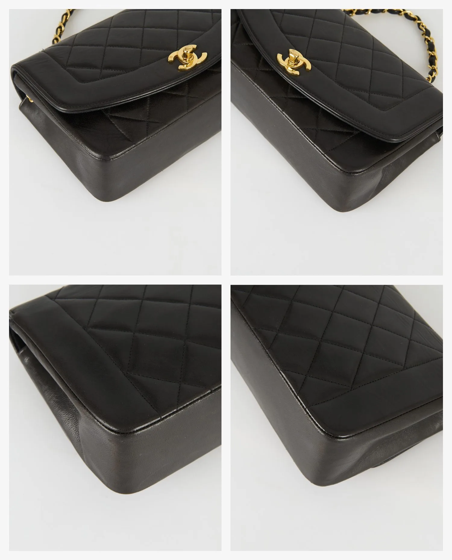 Sac vintage Chanel Diana 22cm noir - Photo 6