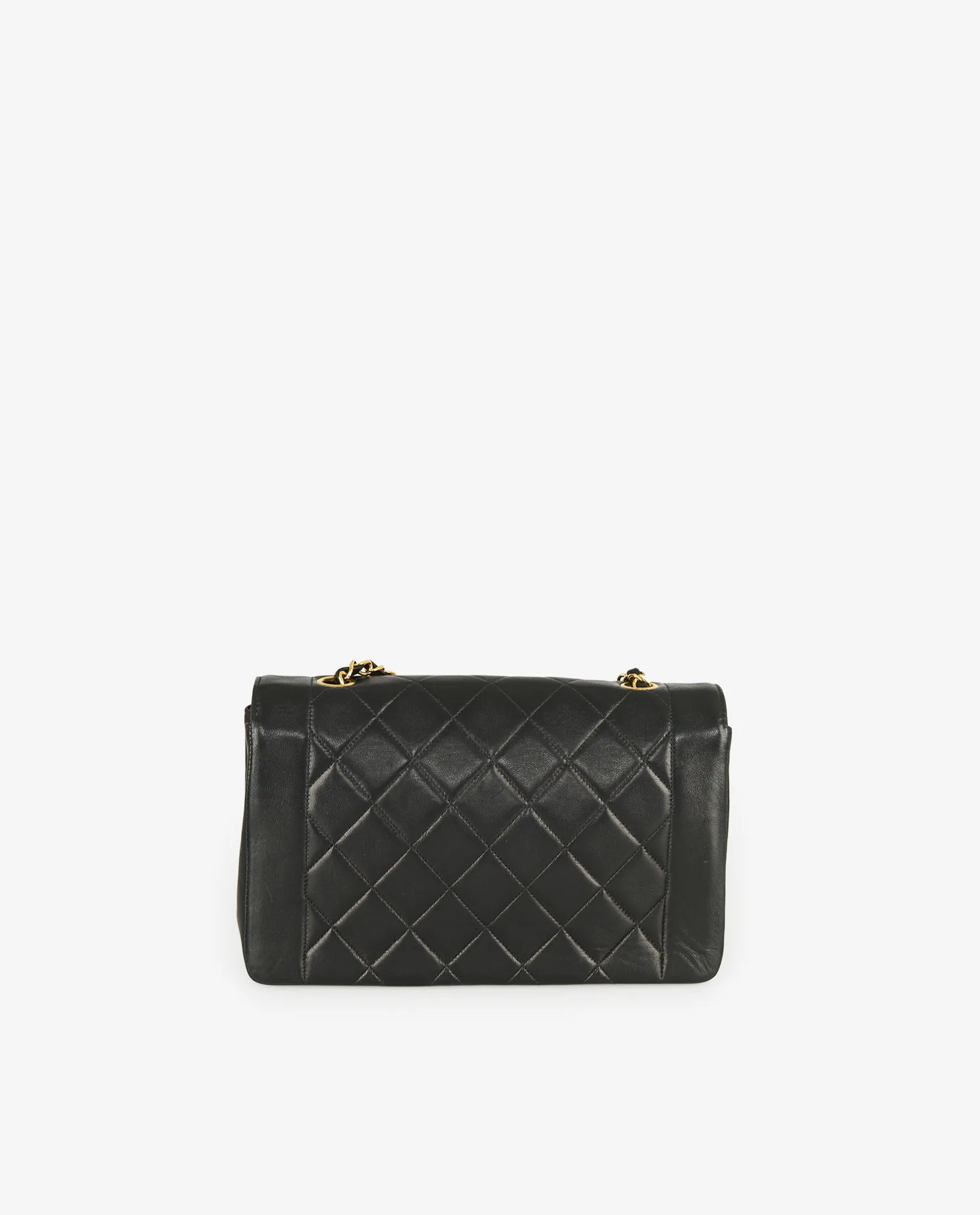 Sac Diana 25cm Chanel cuir agneau noir - Photo 4