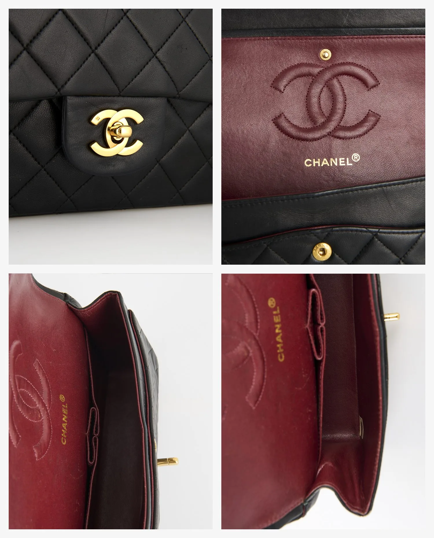 Sac Chanel 25cm double rabat vintage - Photo 7