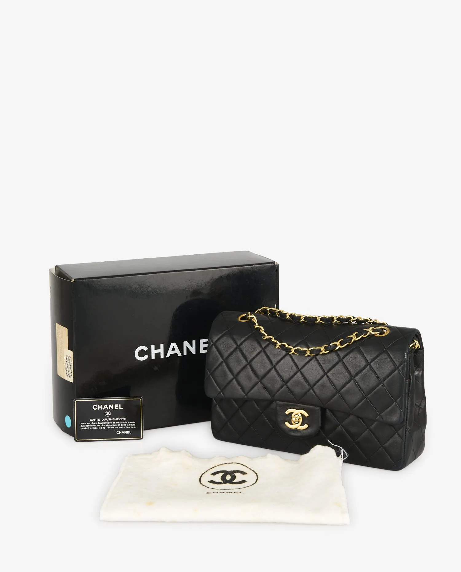 Sac Chanel 25cm double rabat vintage - Photo 8